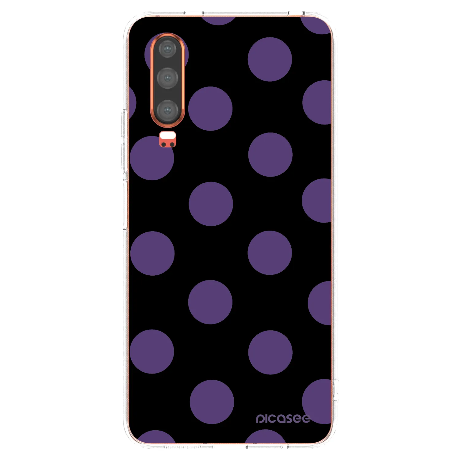 Picasee silikónový prehľadný obal pre Huawei P30 - Big flickers