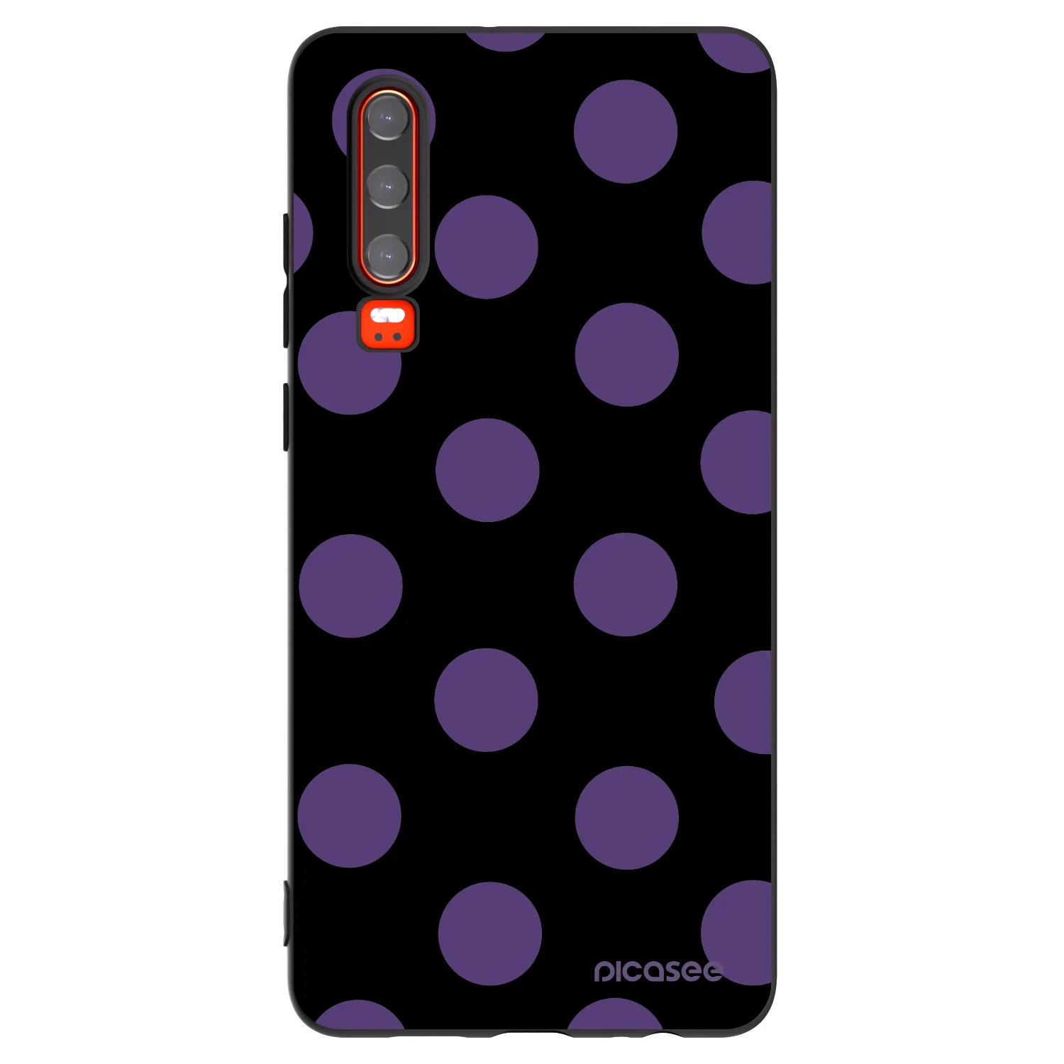 Picasee silikónový čierny obal pre Huawei P30 - Big flickers