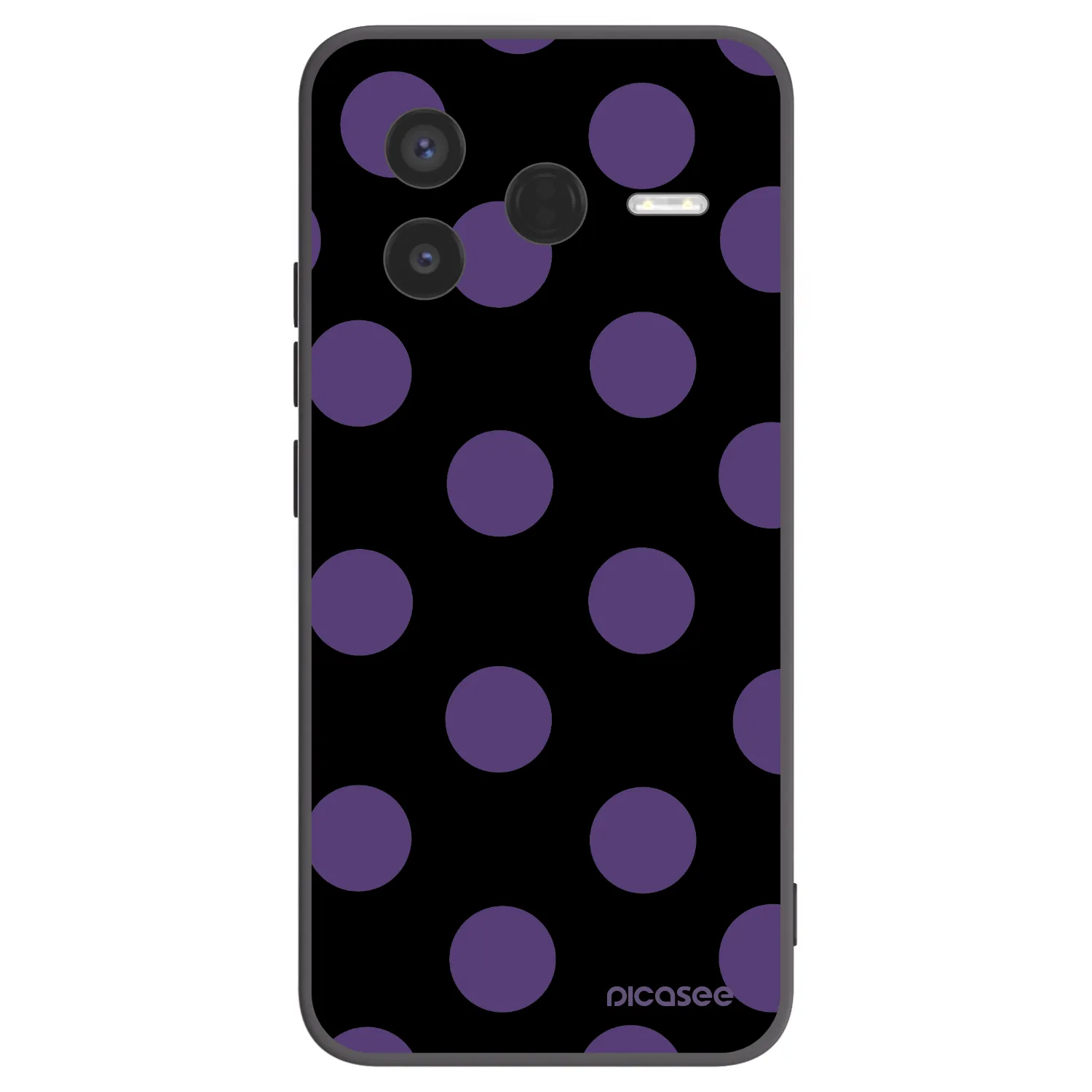 Picasee silikónový čierny obal pre Xiaomi Poco F7 Pro 5G - Big flickers