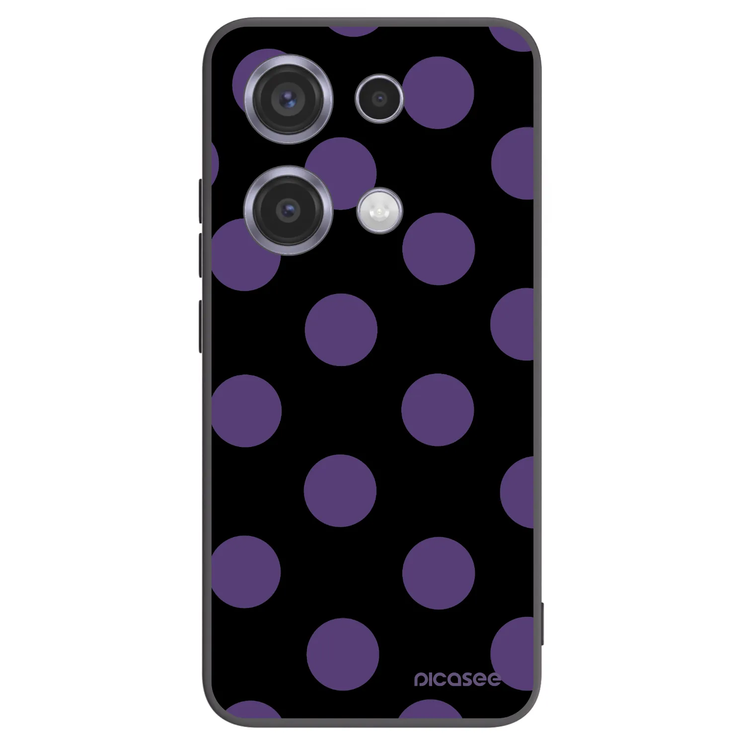 Picasee silikónový čierny obal pre Xiaomi Redmi Note 14S - Big flickers
