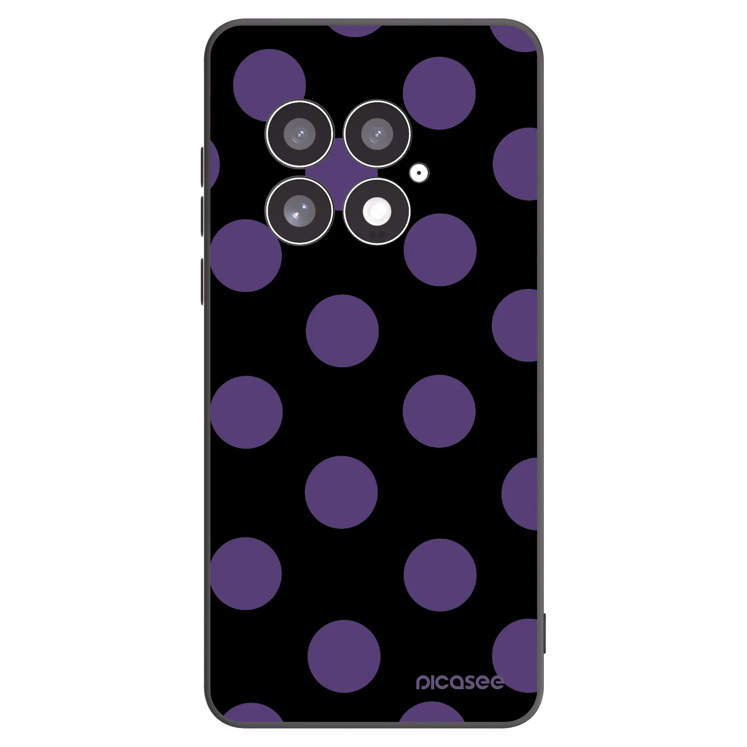 Picasee silikónový čierny obal pre OnePlus 13 5G - Big flickers