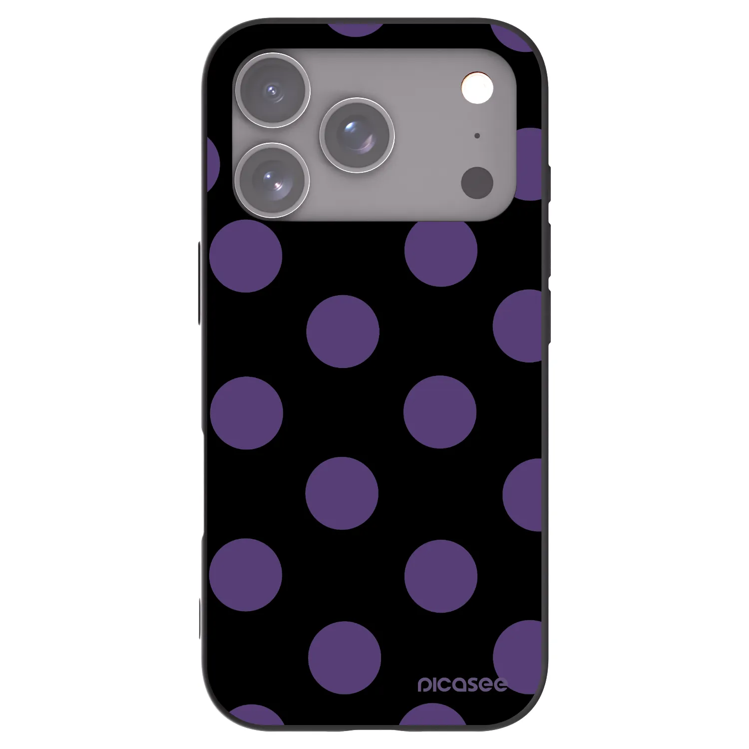 Picasee silikónový čierny obal pre Apple iPhone 17 Pro - Big flickers