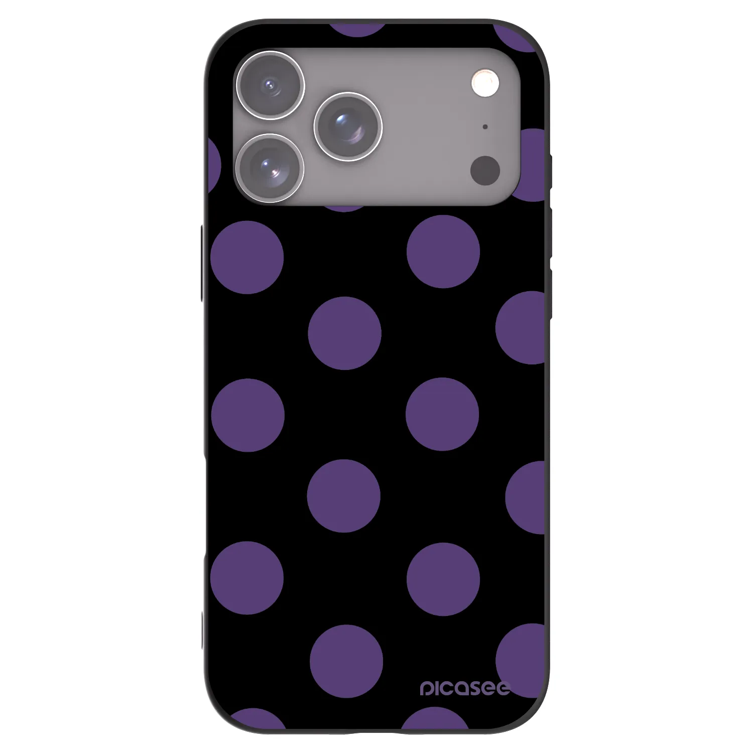 Picasee silikónový čierny obal pre Apple iPhone 17 Pro Max - Big flickers