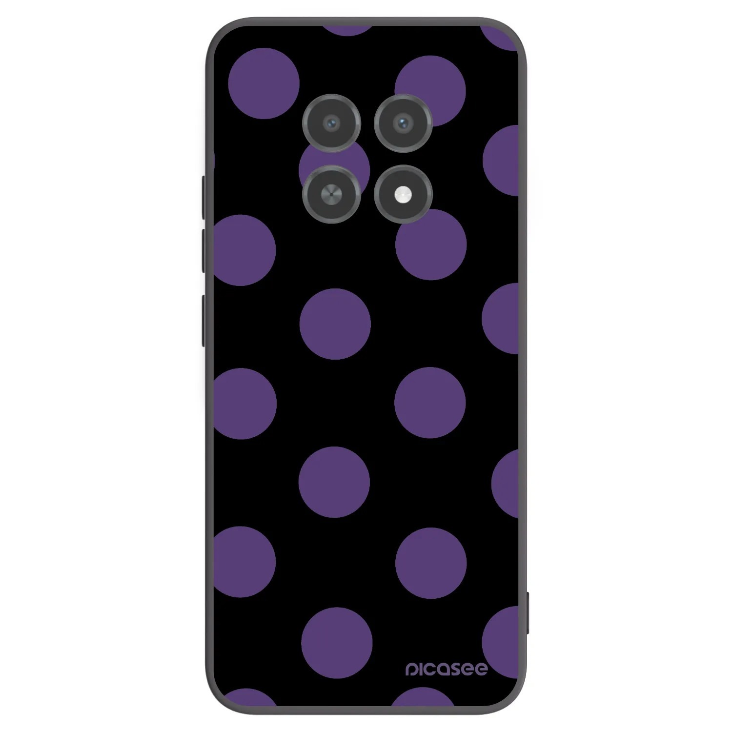 Picasee silikónový čierny obal pre Realme 12X - Big flickers