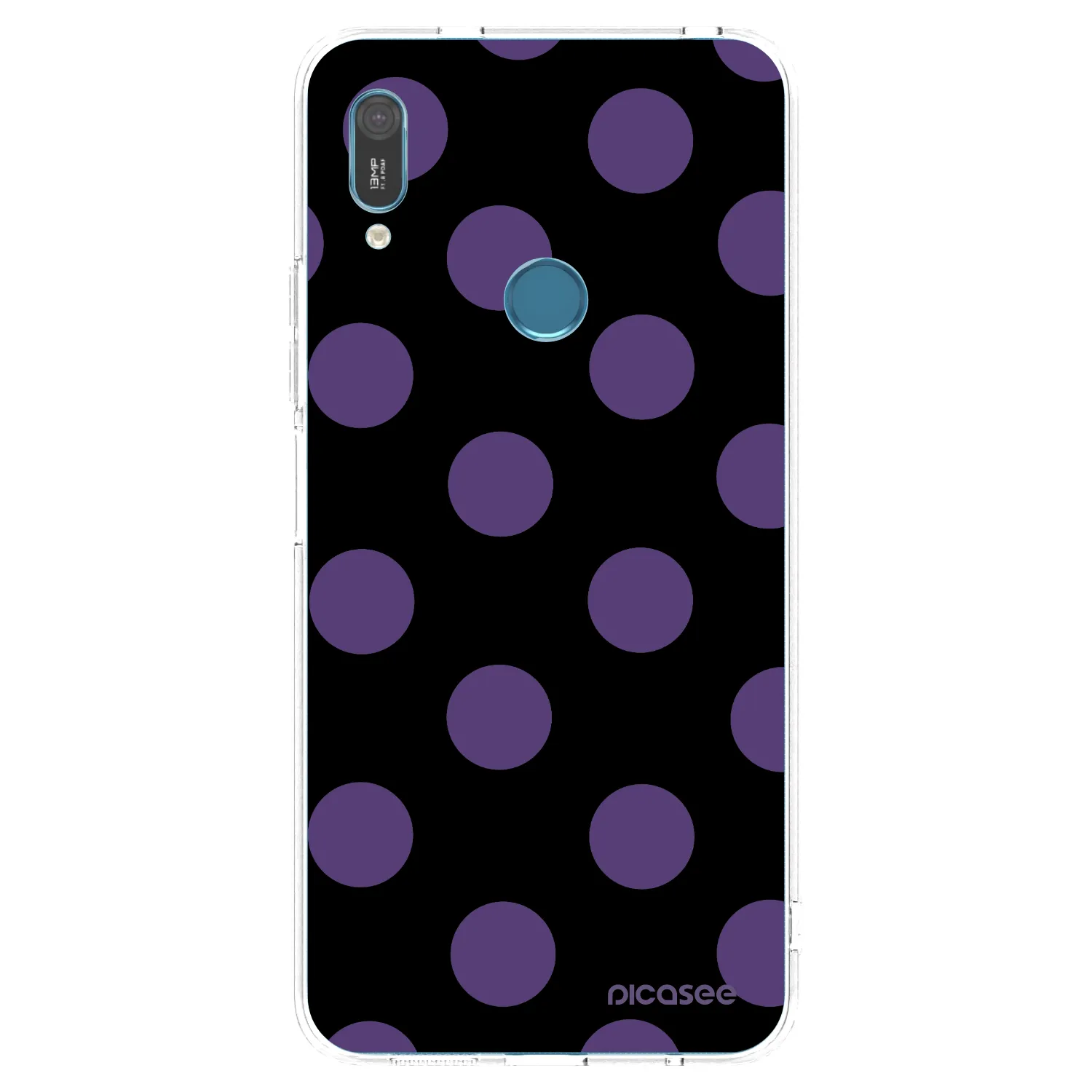 Picasee silikónový prehľadný obal pre Huawei Y6 2019 - Big flickers