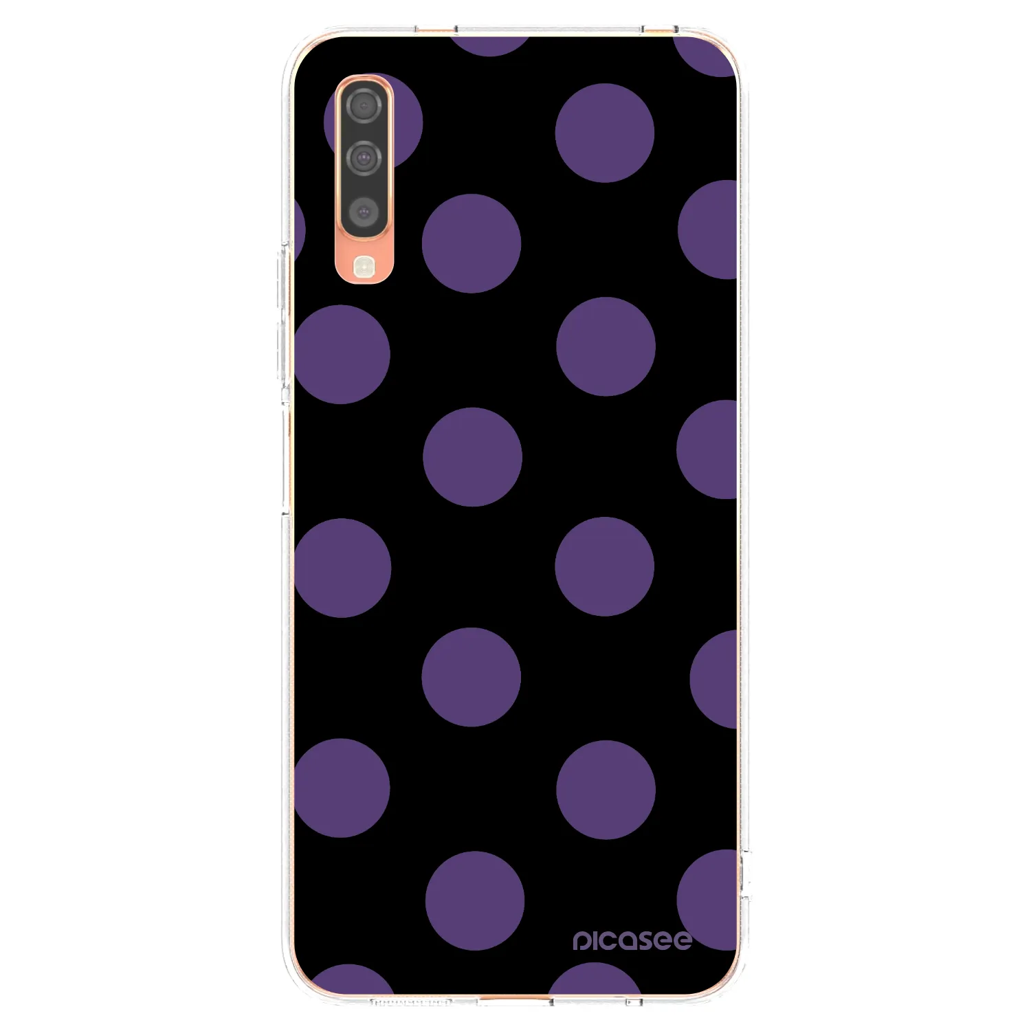 Picasee silikónový prehľadný obal pre Samsung Galaxy A70 A705F - Big flickers