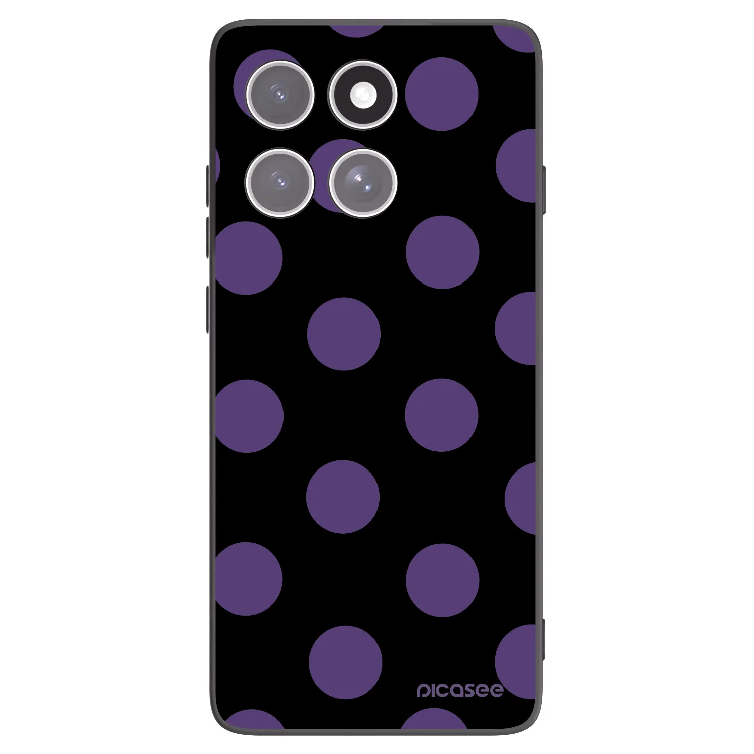 Picasee silikónový čierny obal pre Motorola Edge 60 Pro - Big flickers