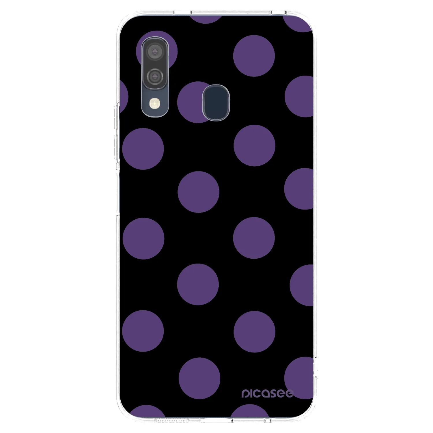 Picasee silikónový prehľadný obal pre Samsung Galaxy A40 A405F - Big flickers