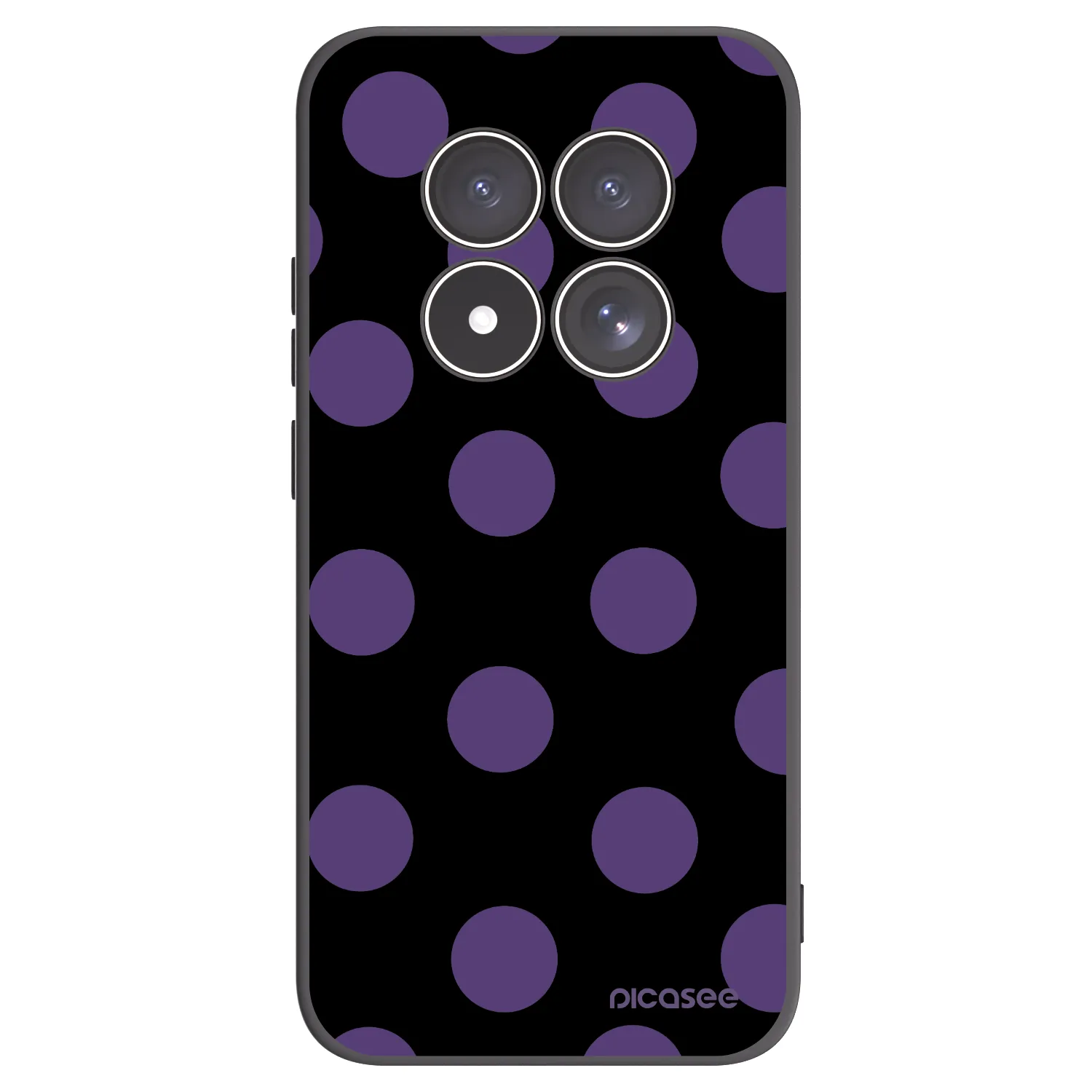 Picasee silikónový čierny obal pre Xiaomi Redmi Note 15 Pro 4G - Big flickers