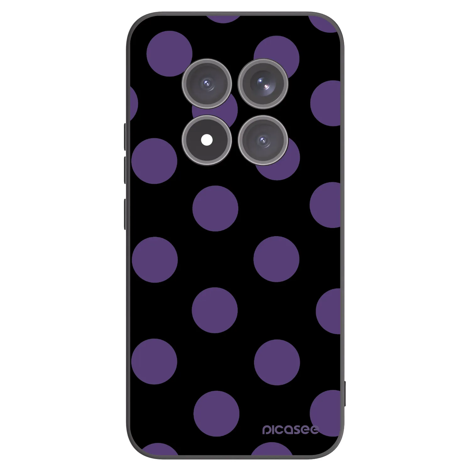 Picasee silikónový čierny obal pre Xiaomi Redmi Note 15 Pro+ - Big flickers