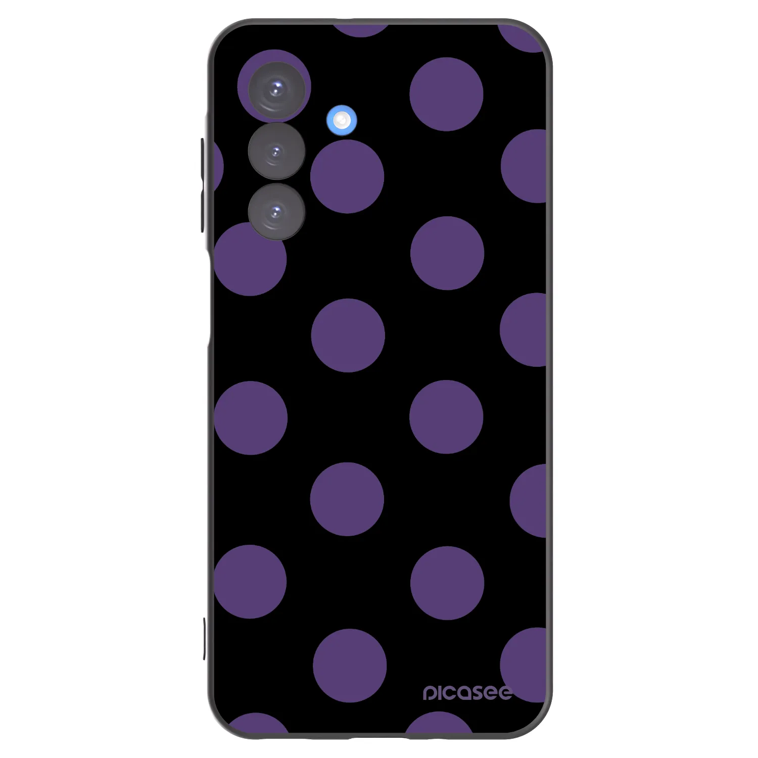 Picasee silikónový čierny obal pre Samsung Galaxy A17 5G - Big flickers