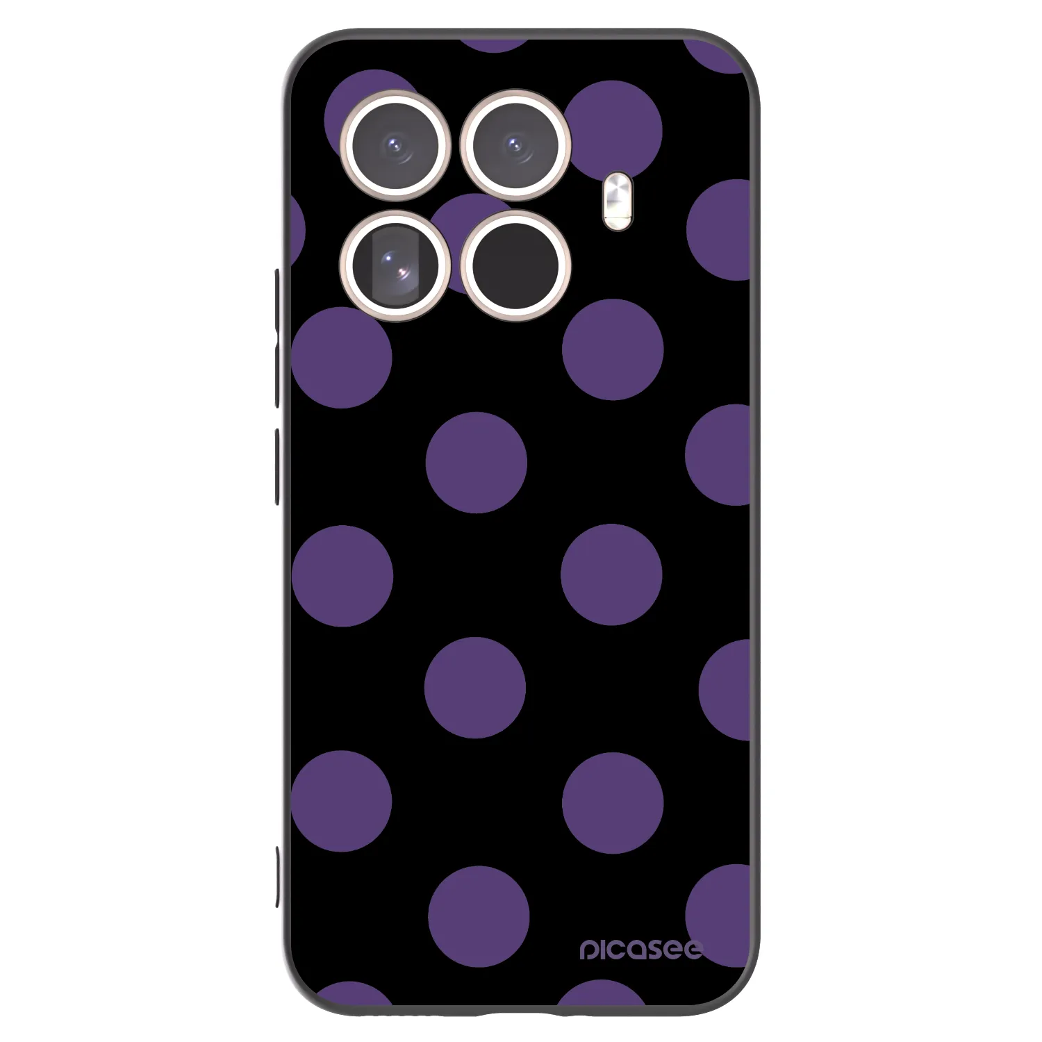 Picasee silikónový čierny obal pre Xiaomi 15T Pro - Big flickers