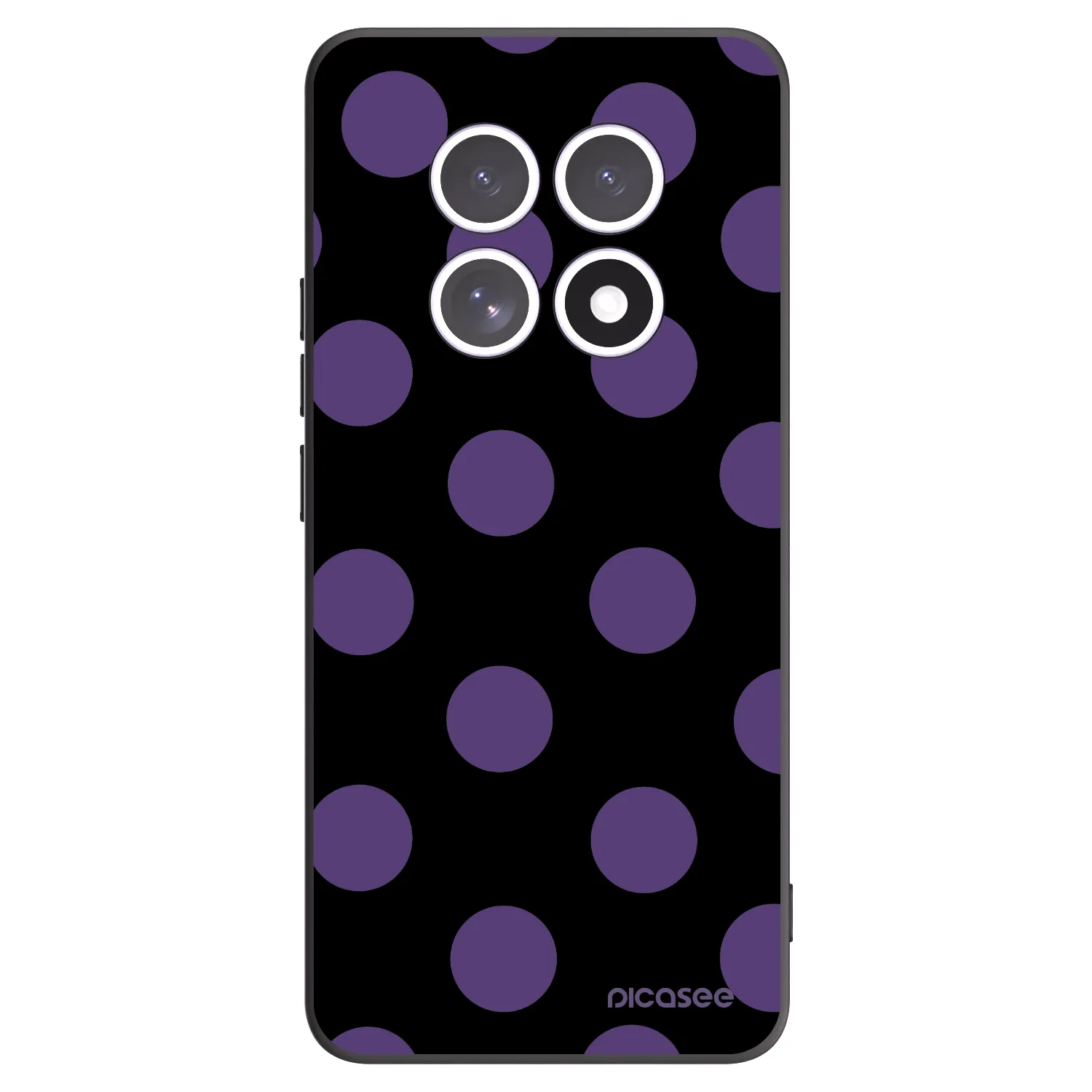 Picasee silikónový čierny obal pre Xiaomi Redmi Note 15 4G - Big flickers