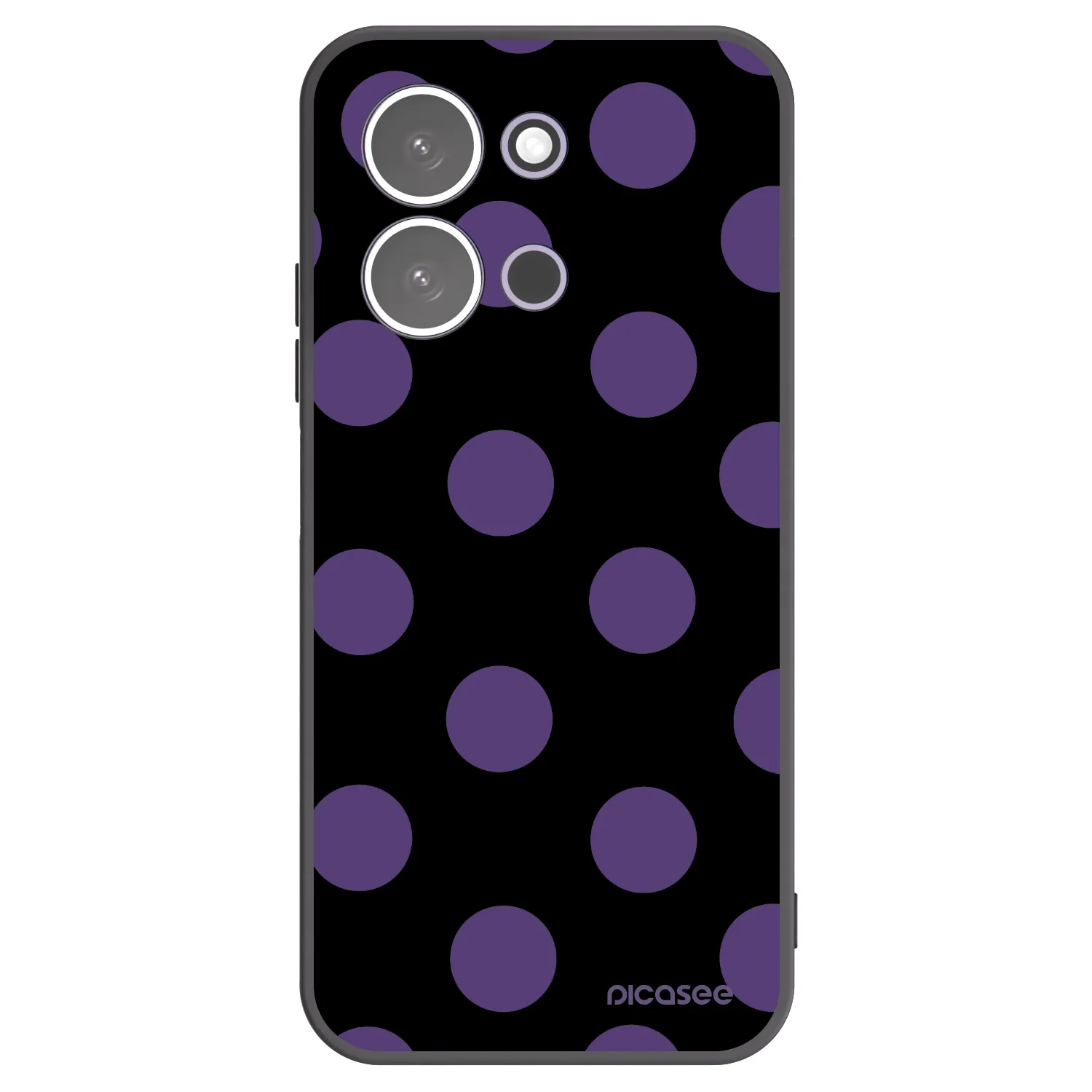 Picasee silikónový čierny obal pre Xiaomi Redmi 15C 5G - Big flickers