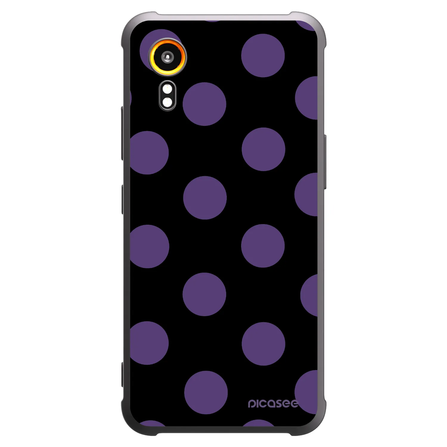 Picasee silikónový čierny obal pre Samsung Galaxy XCover 7 - Big flickers