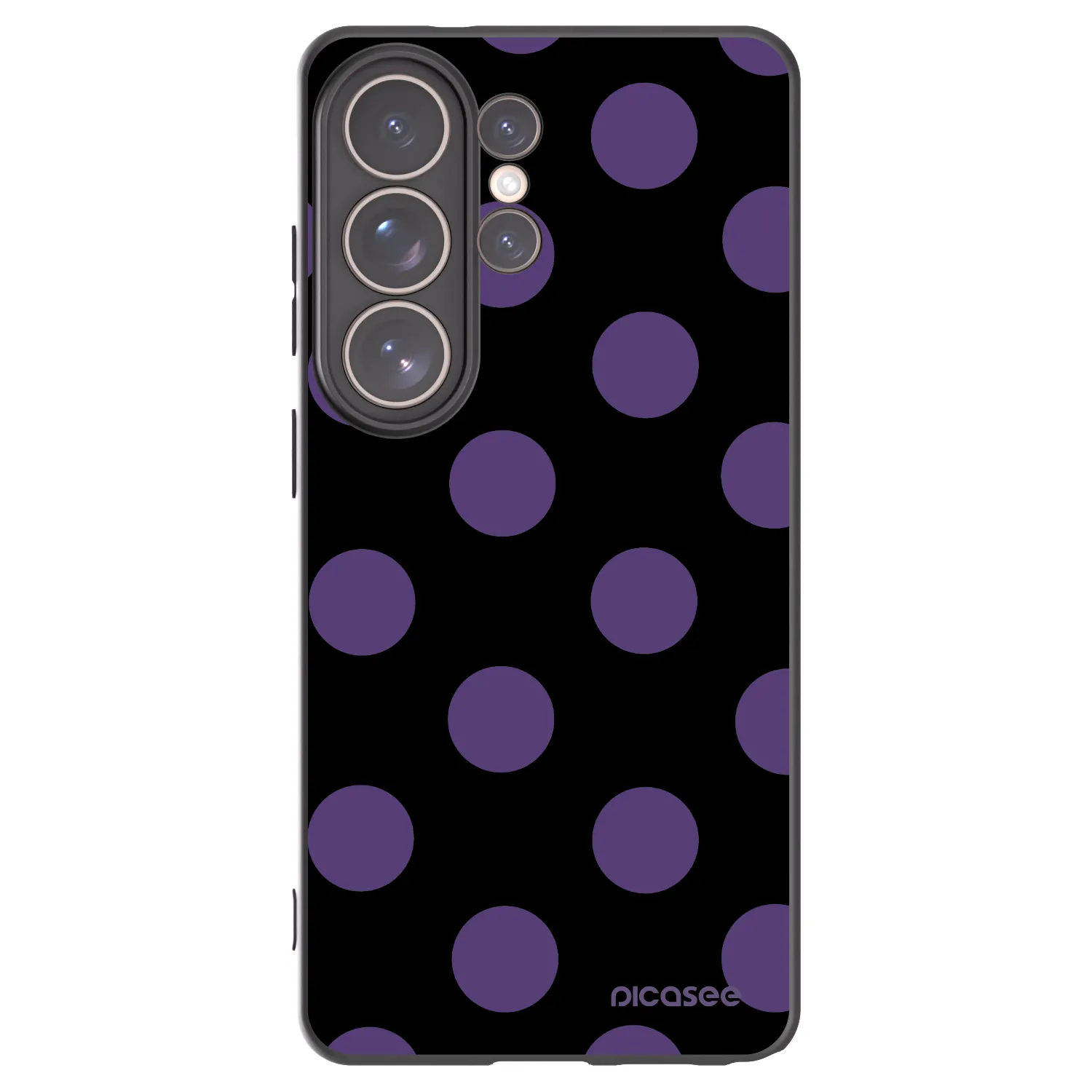 Picasee silikónový čierny obal pre Samsung Galaxy S26 Ultra - Big flickers
