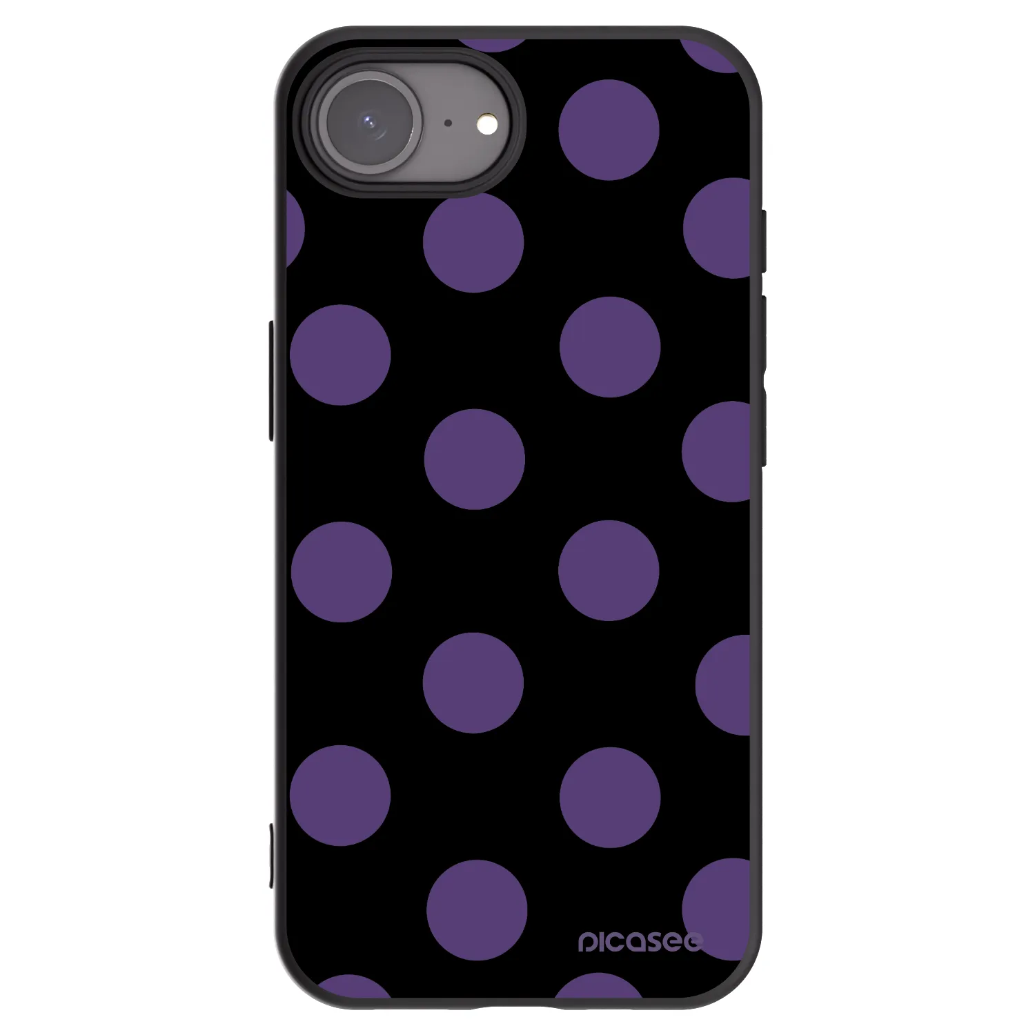 Picasee silikónový čierny obal pre Apple iPhone 17e - Big flickers