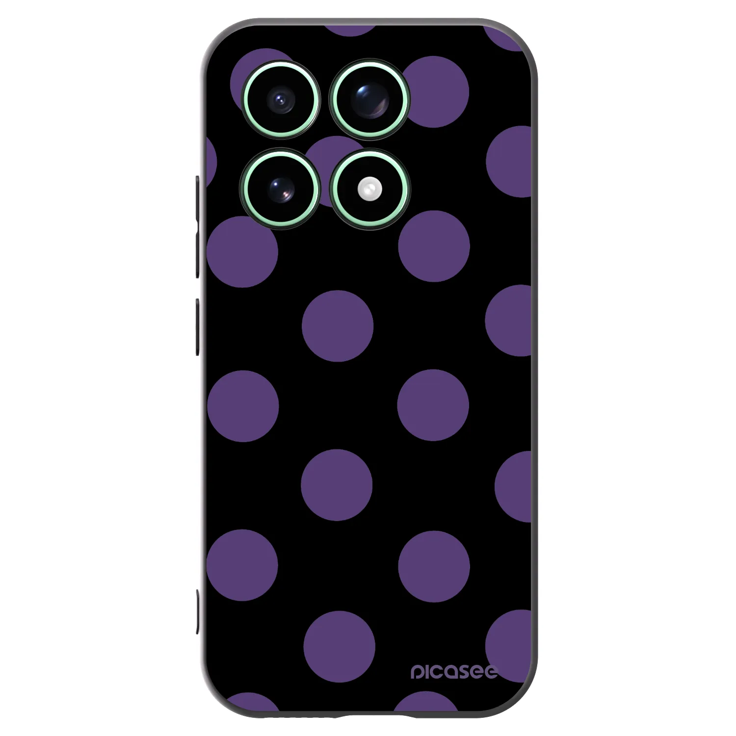 Picasee silikónový čierny obal pre Xiaomi 17 - Big flickers
