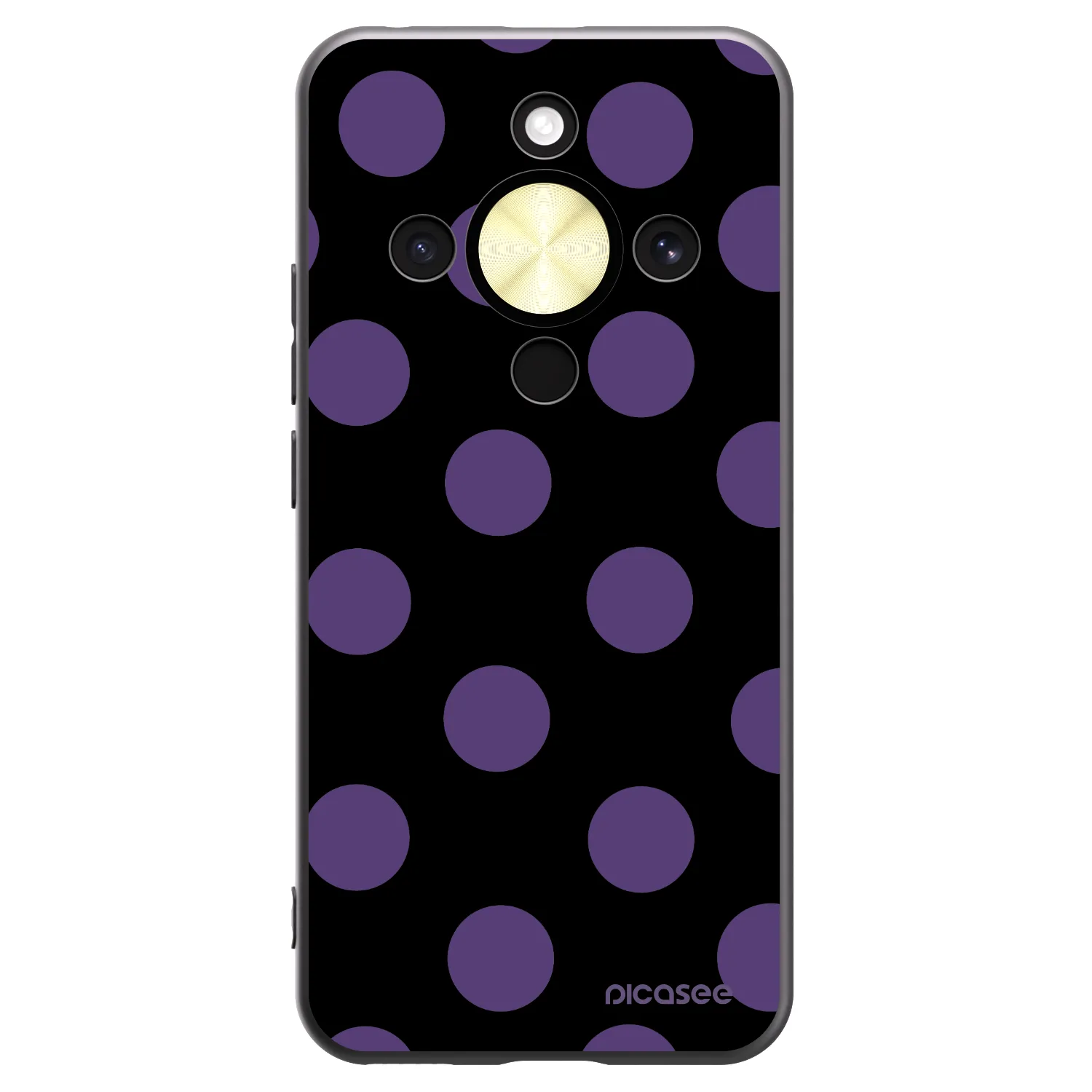 Picasee silikónový čierny obal pre Honor Magic8 Lite 5G - Big flickers