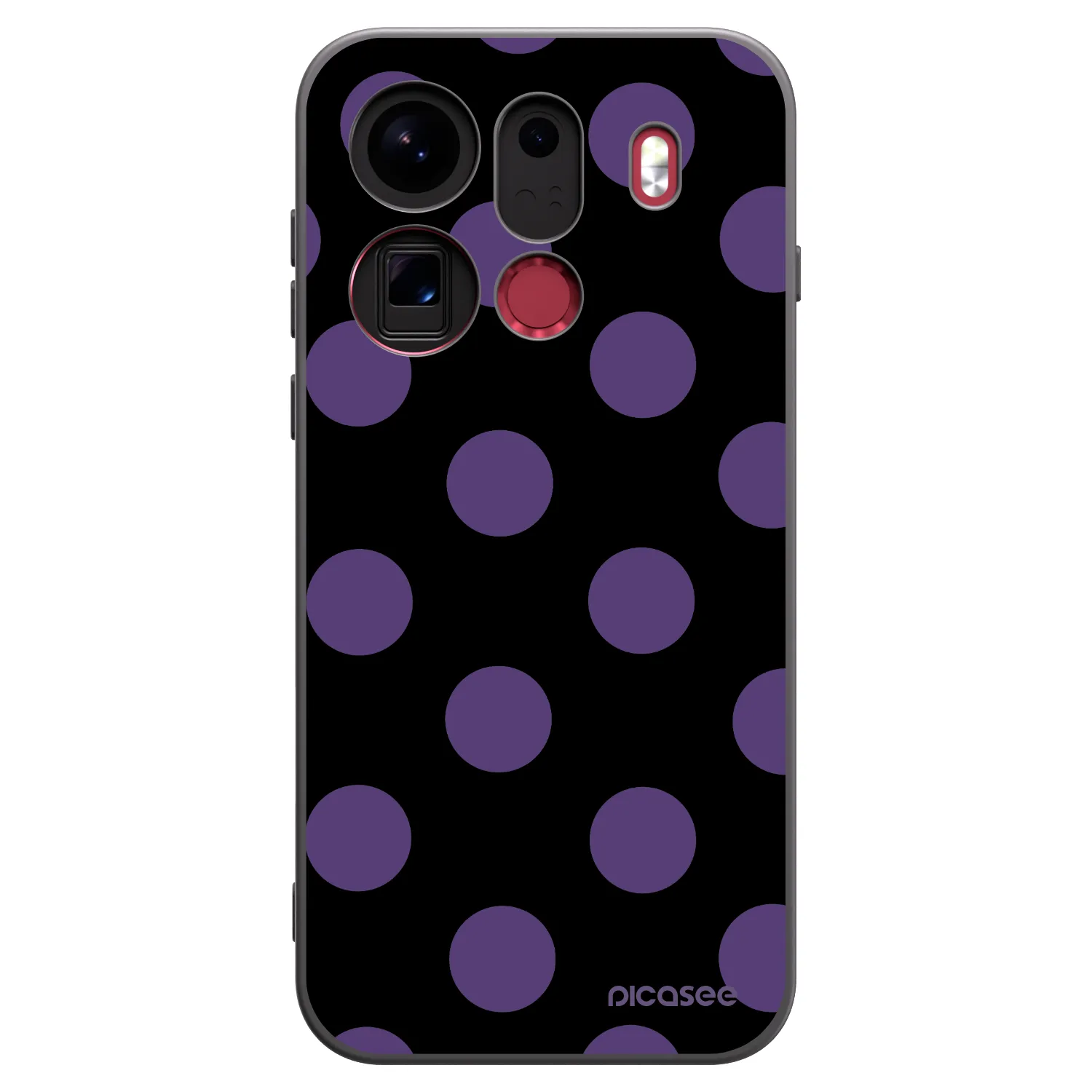 Picasee silikónový čierny obal pre OPPO Find X9 Pro - Big flickers