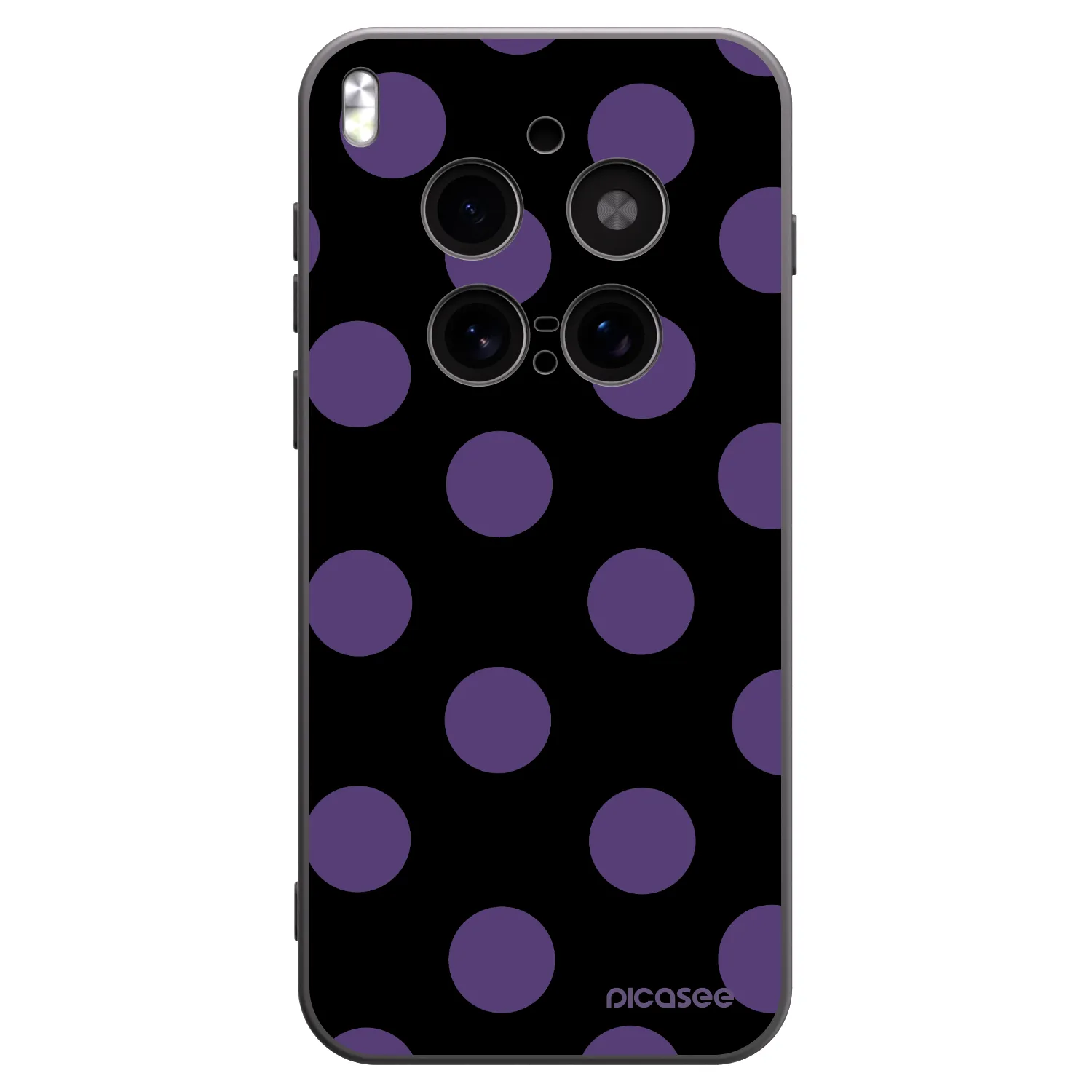 Picasee silikónový čierny obal pre Vivo X300 Pro - Big flickers