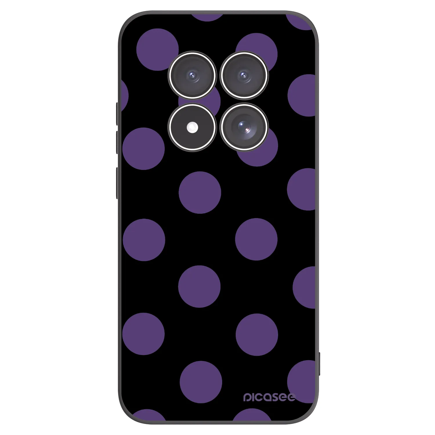Picasee silikónový čierny obal pre Xiaomi Redmi Note 15 Pro 5G - Big flickers