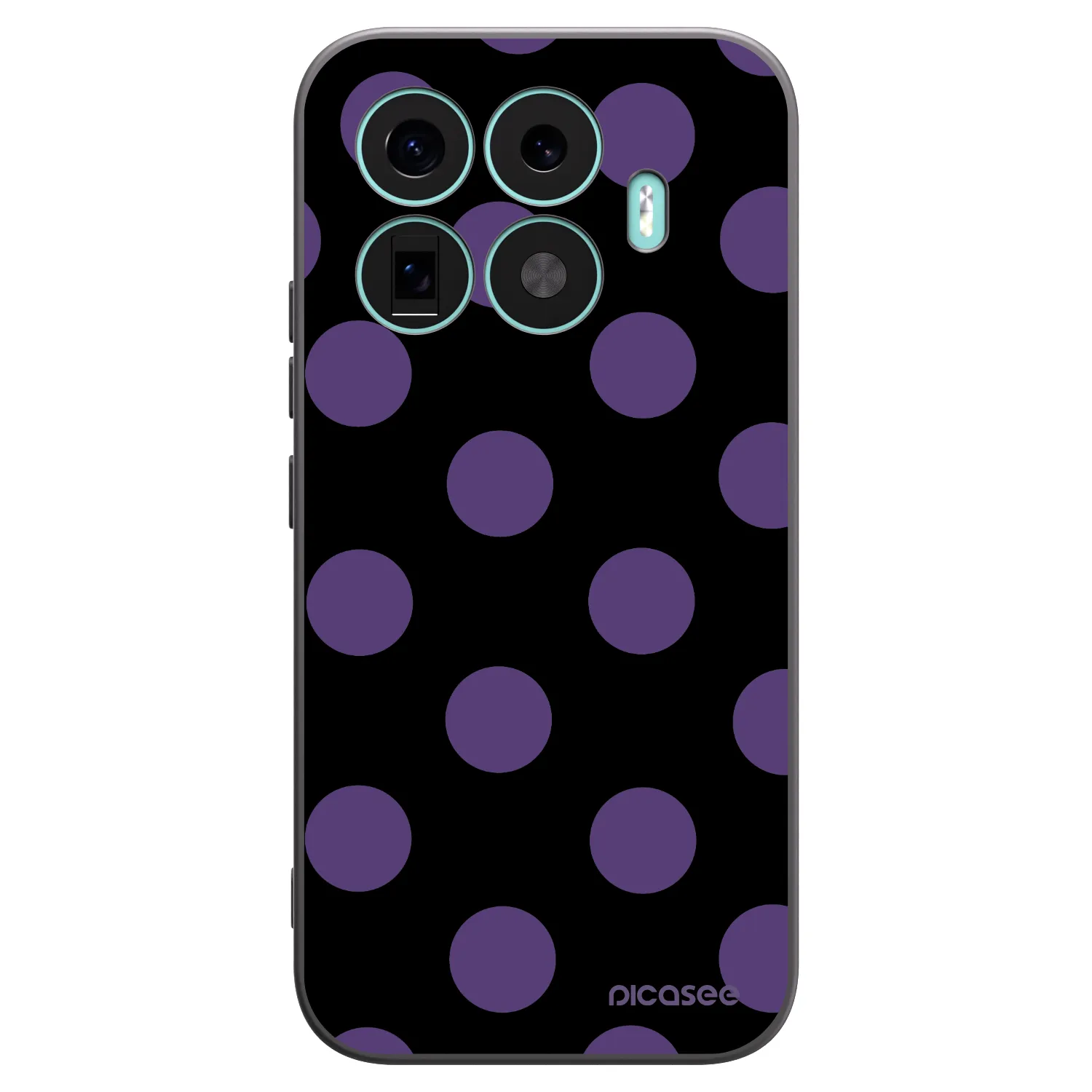 Picasee silikónový čierny obal pre Xiaomi 17T - Big flickers