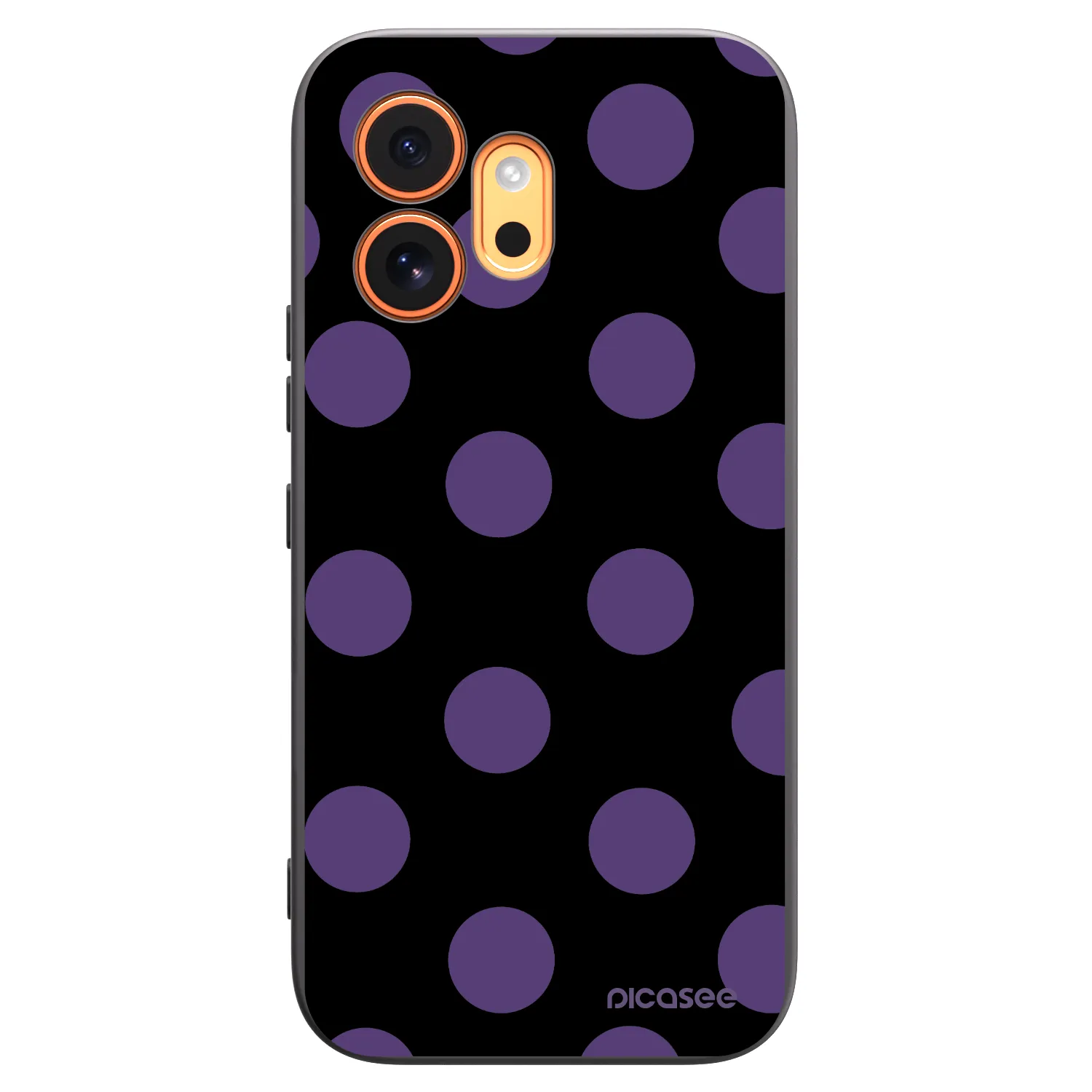 Picasee silikónový čierny obal pre Honor 600 - Big flickers