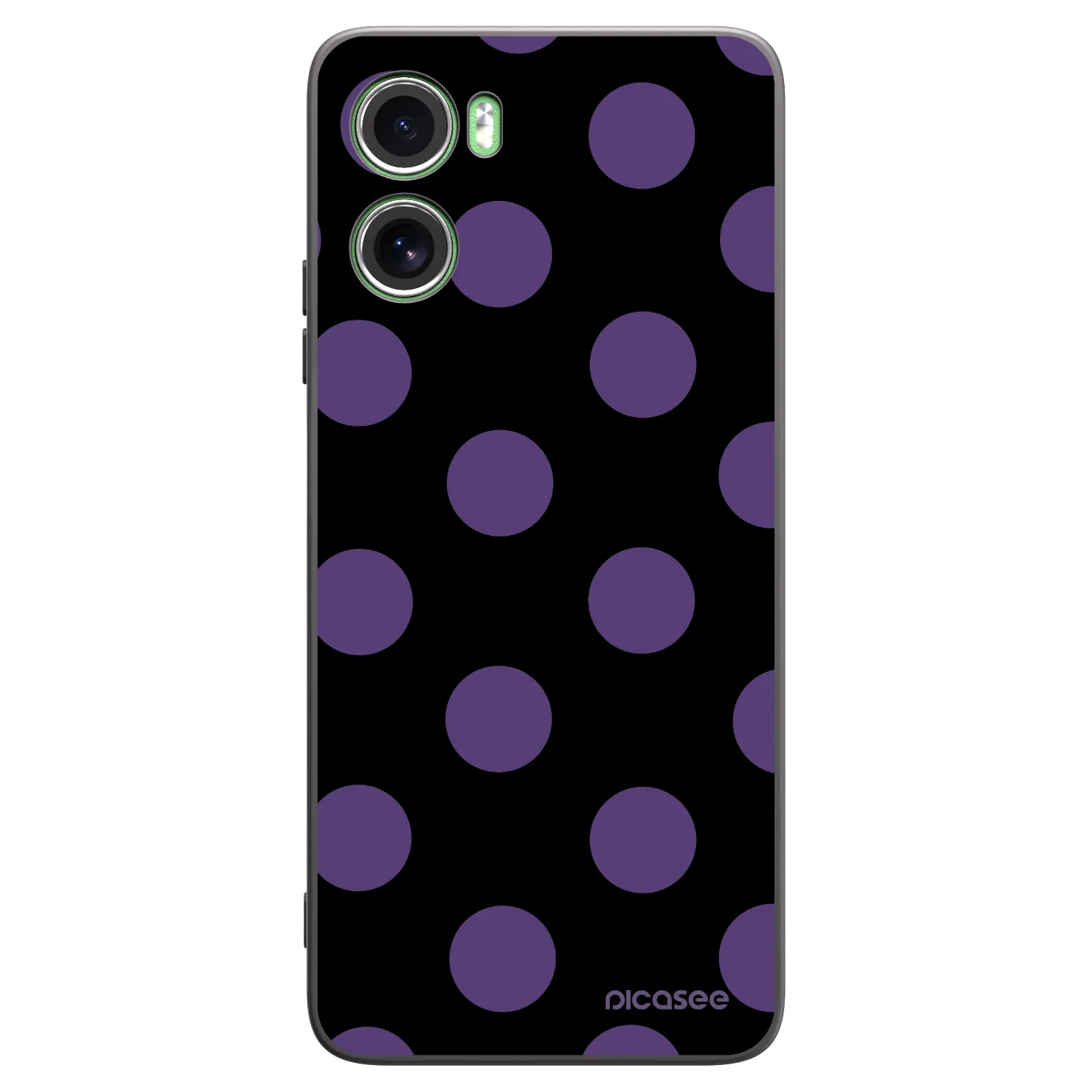 Picasee silikónový čierny obal pre Motorola Moto G06 - Big flickers