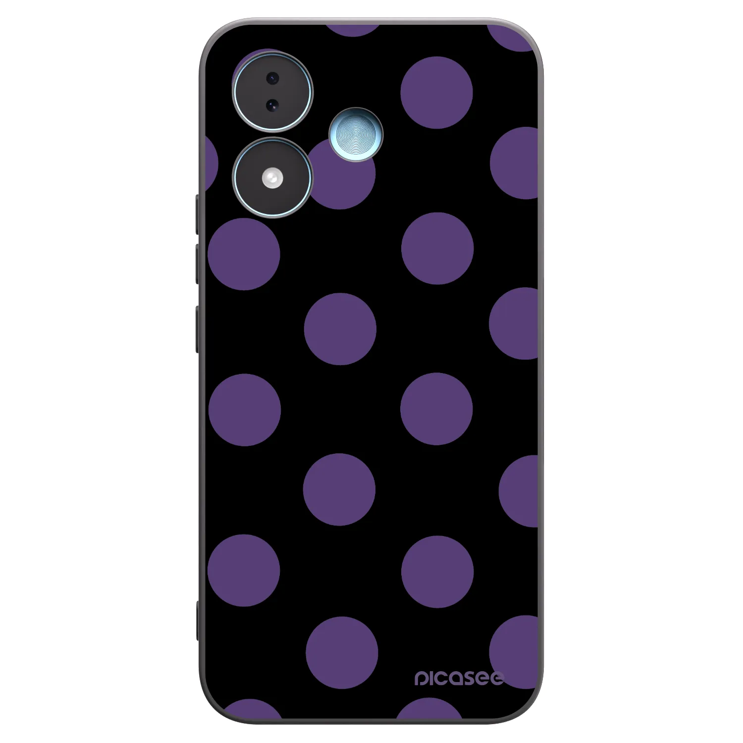 Picasee silikónový čierny obal pre Xiaomi Redmi Note 17 5G - Big flickers