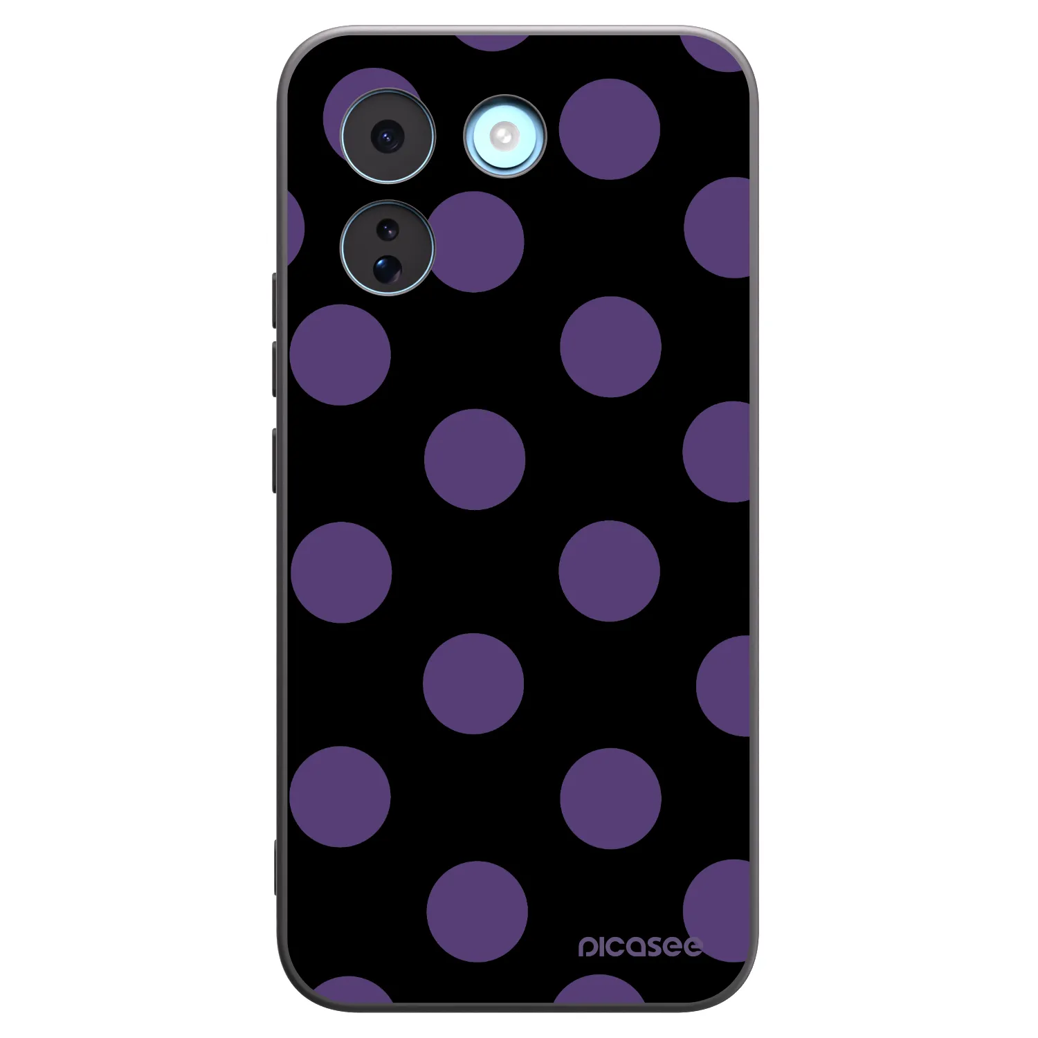 Picasee silikónový čierny obal pre Xiaomi Redmi Note 17 Pro MAX 5G - Big flickers