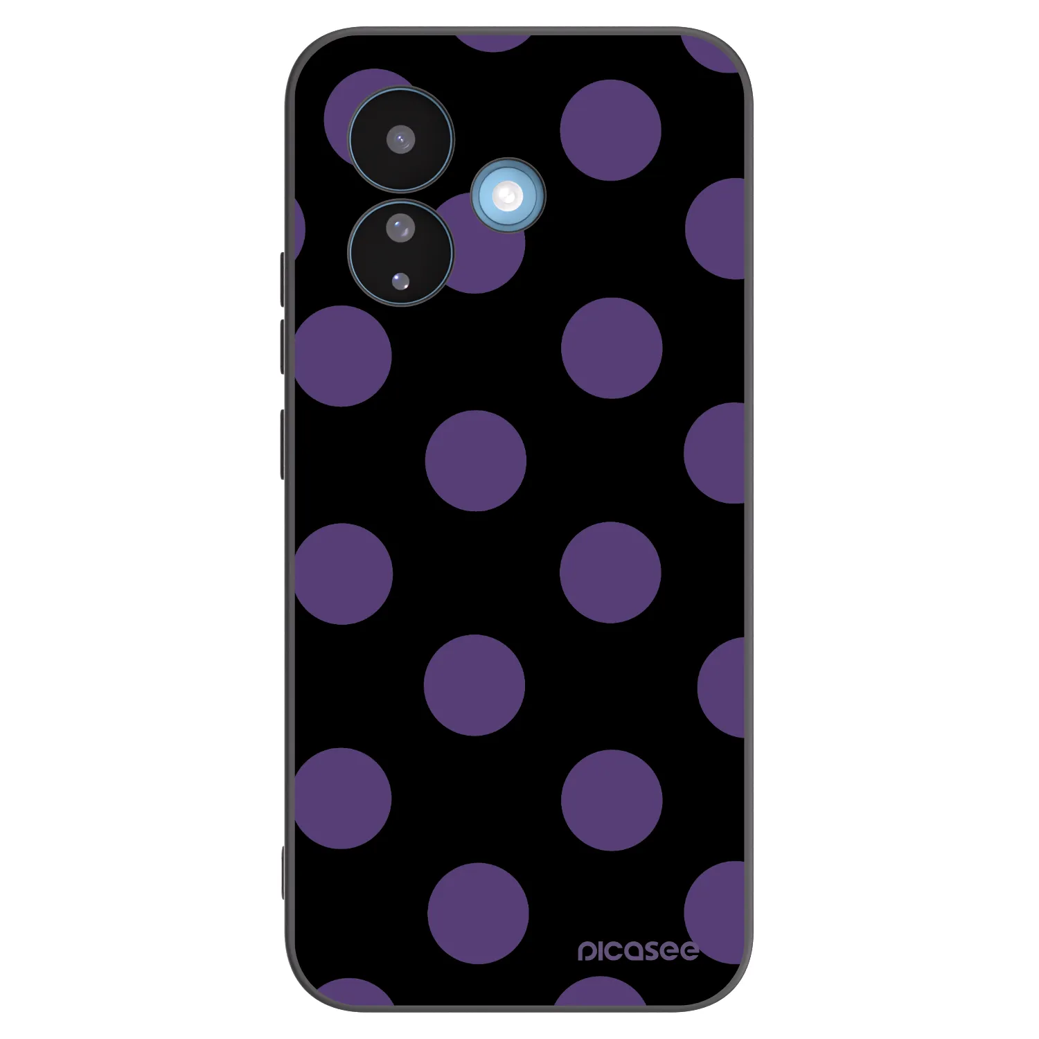 Picasee silikónový čierny obal pre Xiaomi Redmi Note 17 Pro 5G - Big flickers