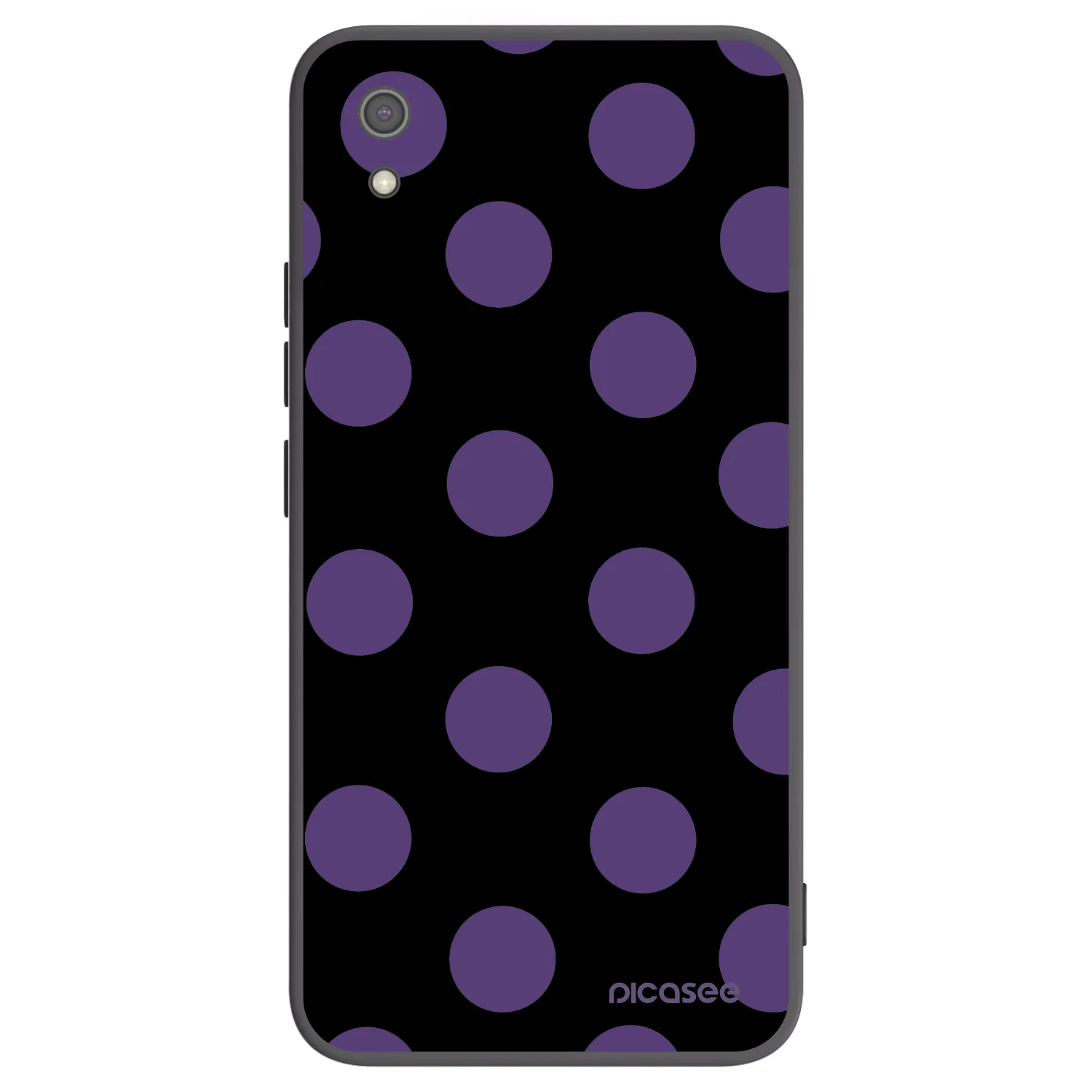 Picasee silikónový čierny obal pre Xiaomi Redmi 7A - Big flickers