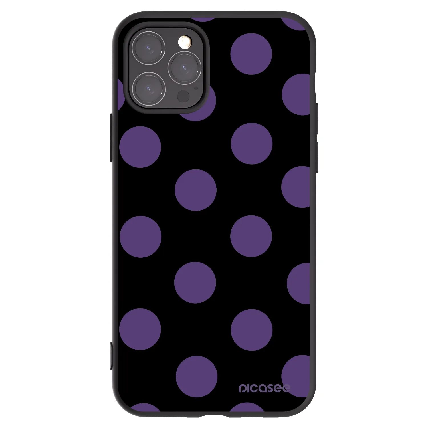 Picasee silikónový čierny obal pre Apple iPhone 11 Pro - Big flickers