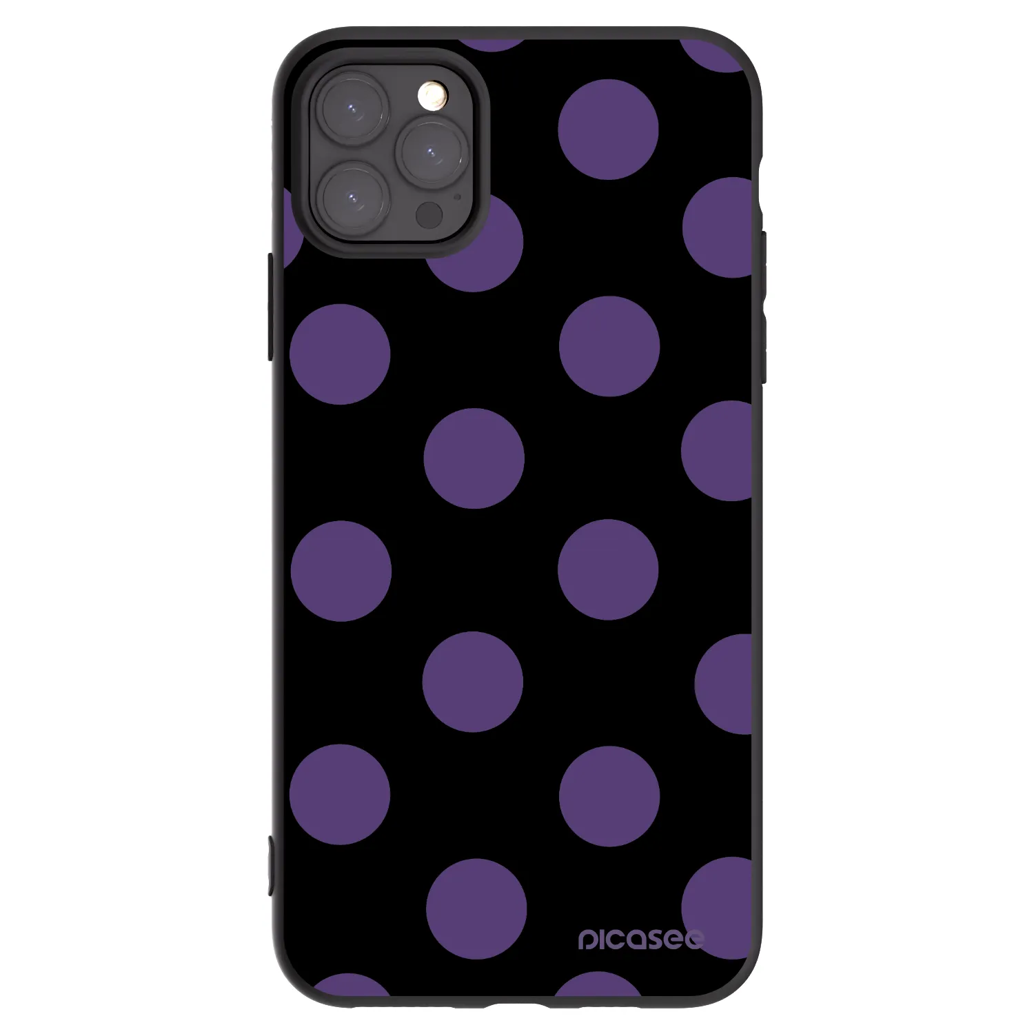 Picasee silikónový čierny obal pre Apple iPhone 11 Pro Max - Big flickers