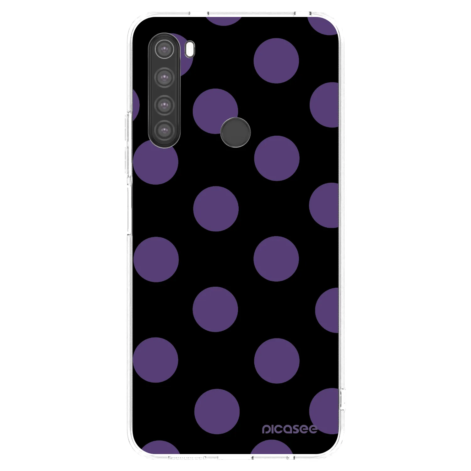 Picasee silikónový prehľadný obal pre Xiaomi Redmi Note 8 - Big flickers