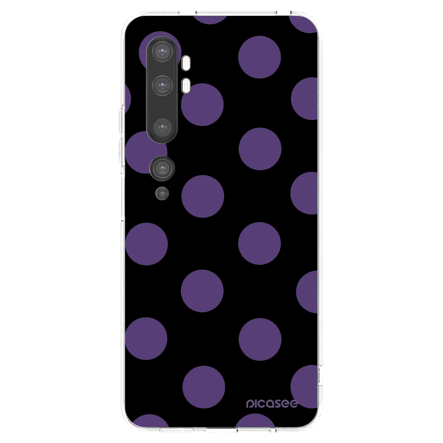 Picasee silikónový prehľadný obal pre Xiaomi Mi Note 10 (Pro) - Big flickers