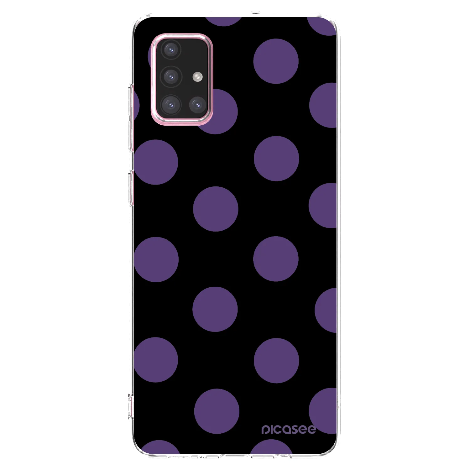 Picasee silikónový prehľadný obal pre Samsung Galaxy A71 A715F - Big flickers