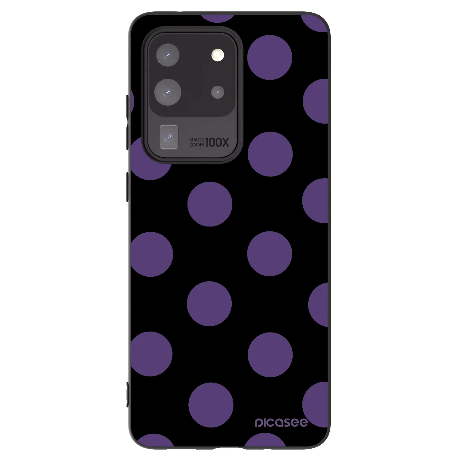 Picasee silikónový čierny obal pre Samsung Galaxy S20 Ultra 5G G988F - Big flickers