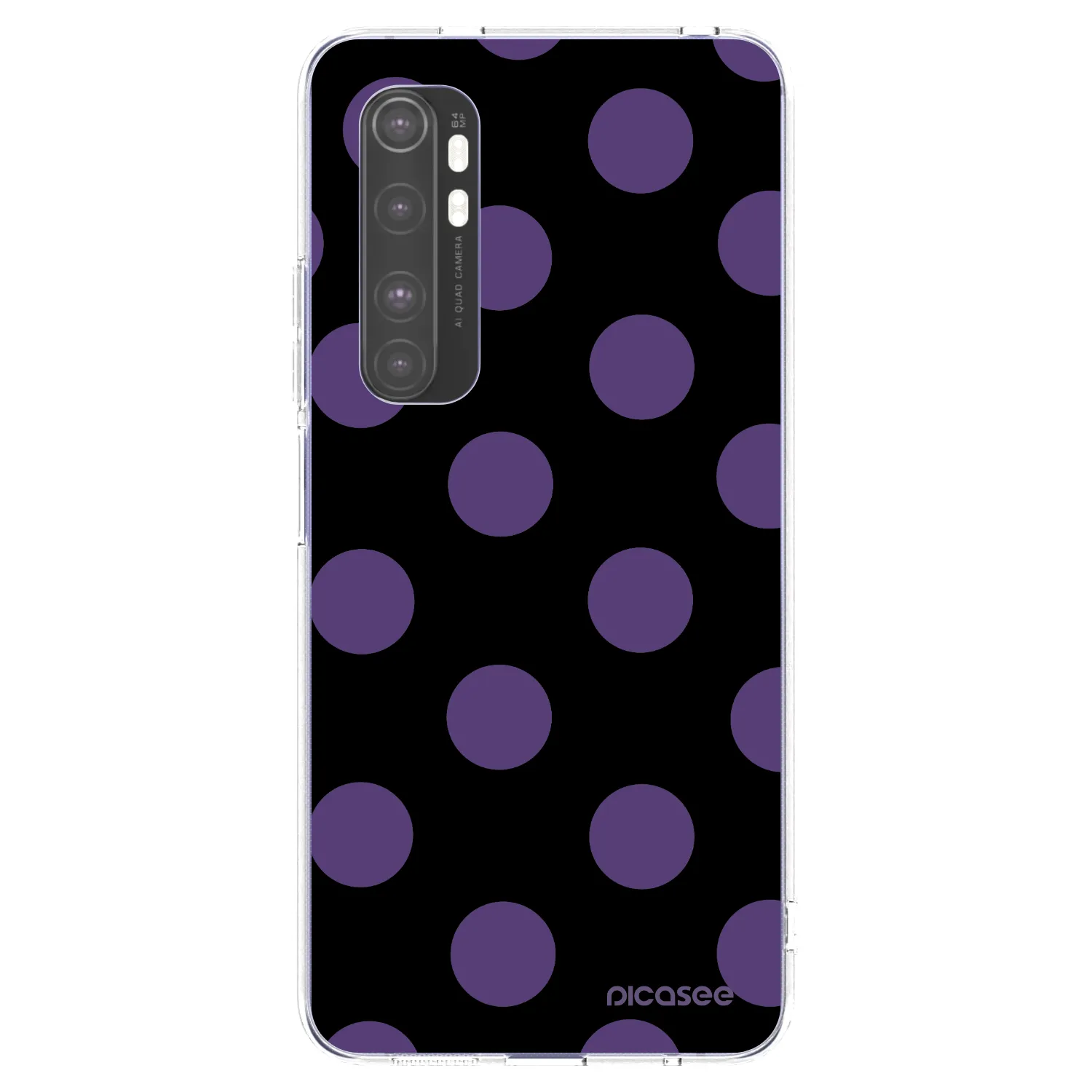 Picasee silikónový prehľadný obal pre Xiaomi Mi Note 10 Lite - Big flickers