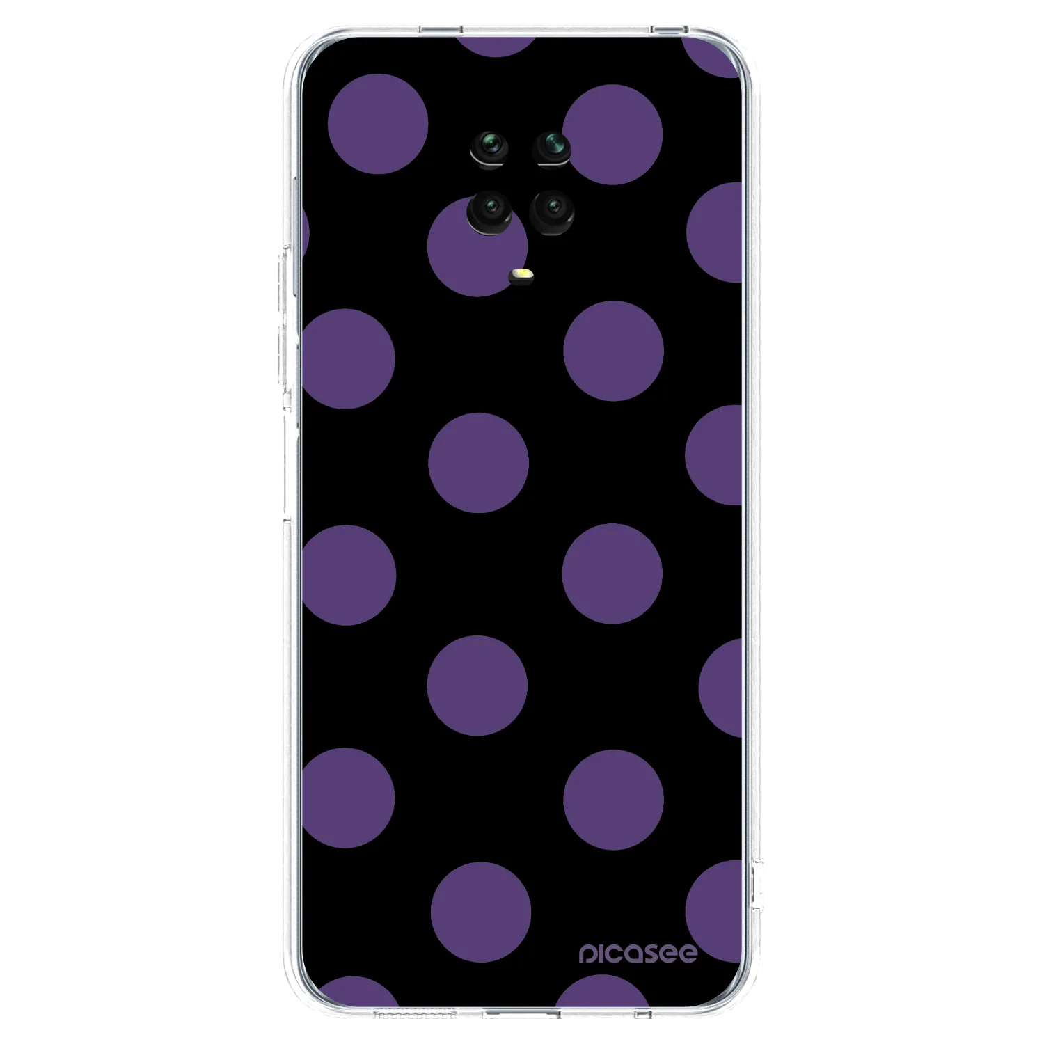 Picasee silikónový prehľadný obal pre Xiaomi Redmi Note 9S - Big flickers