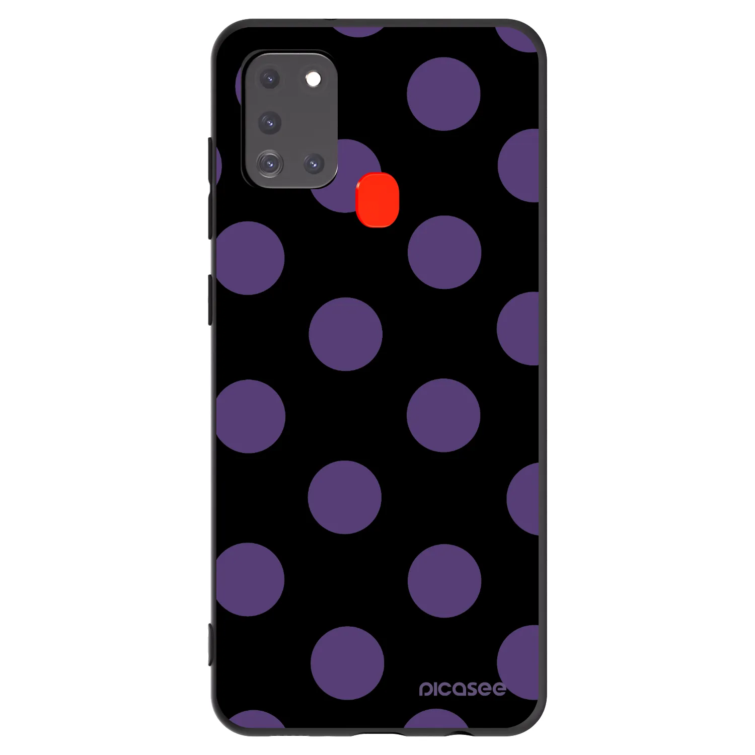 Picasee silikónový čierny obal pre Samsung Galaxy A21s - Big flickers