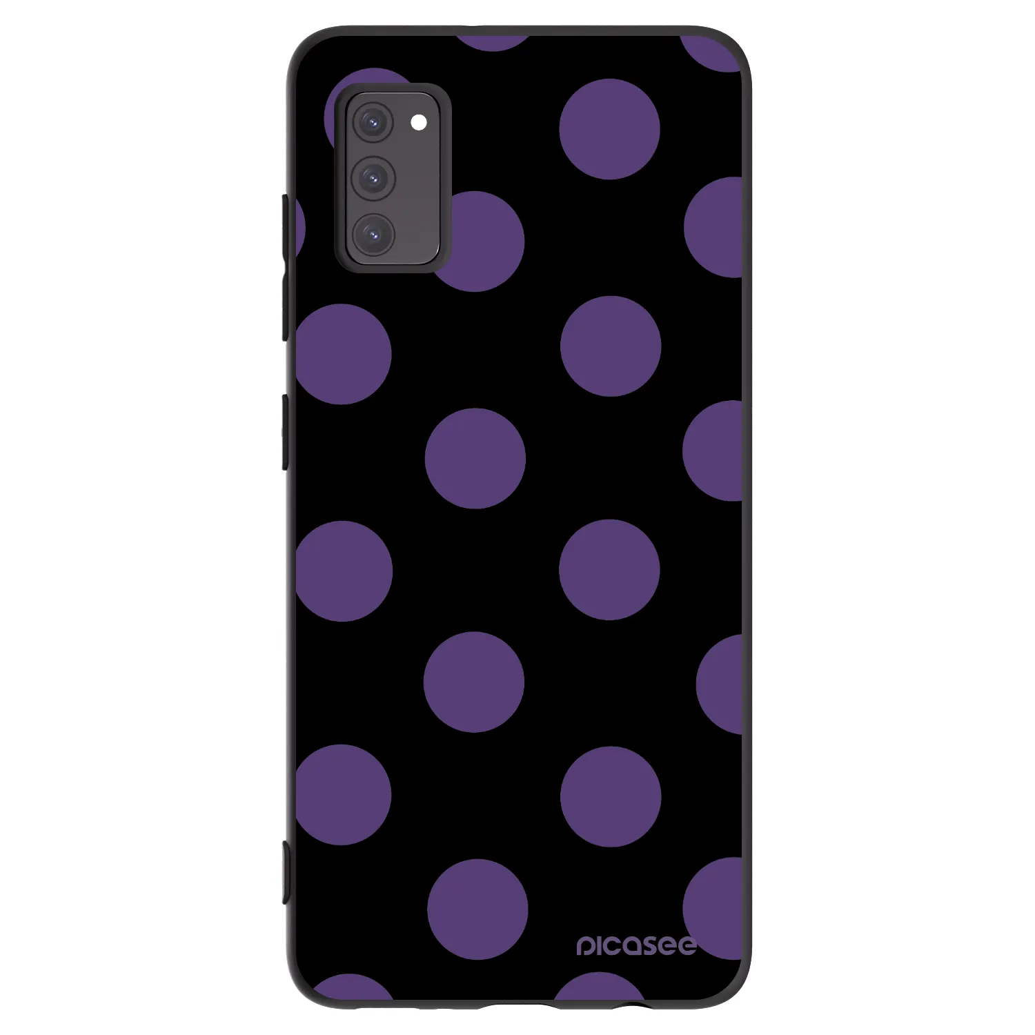 Picasee silikónový čierny obal pre Samsung Galaxy A41 A415F - Big flickers