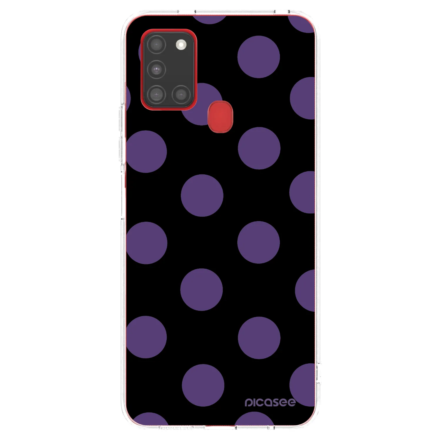 Picasee silikónový prehľadný obal pre Samsung Galaxy A21s - Big flickers