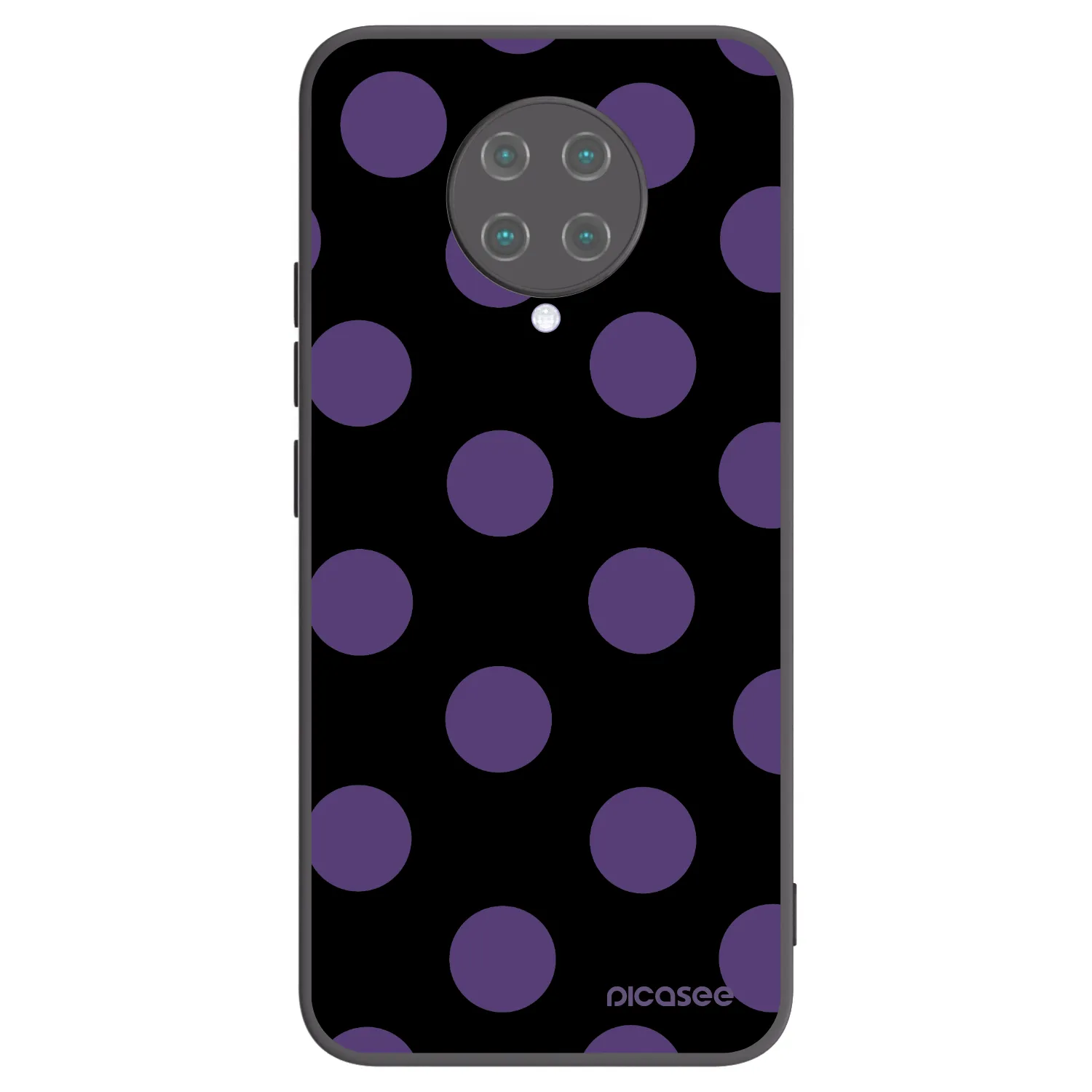 Picasee silikónový čierny obal pre Xiaomi Poco F2 Pro - Big flickers