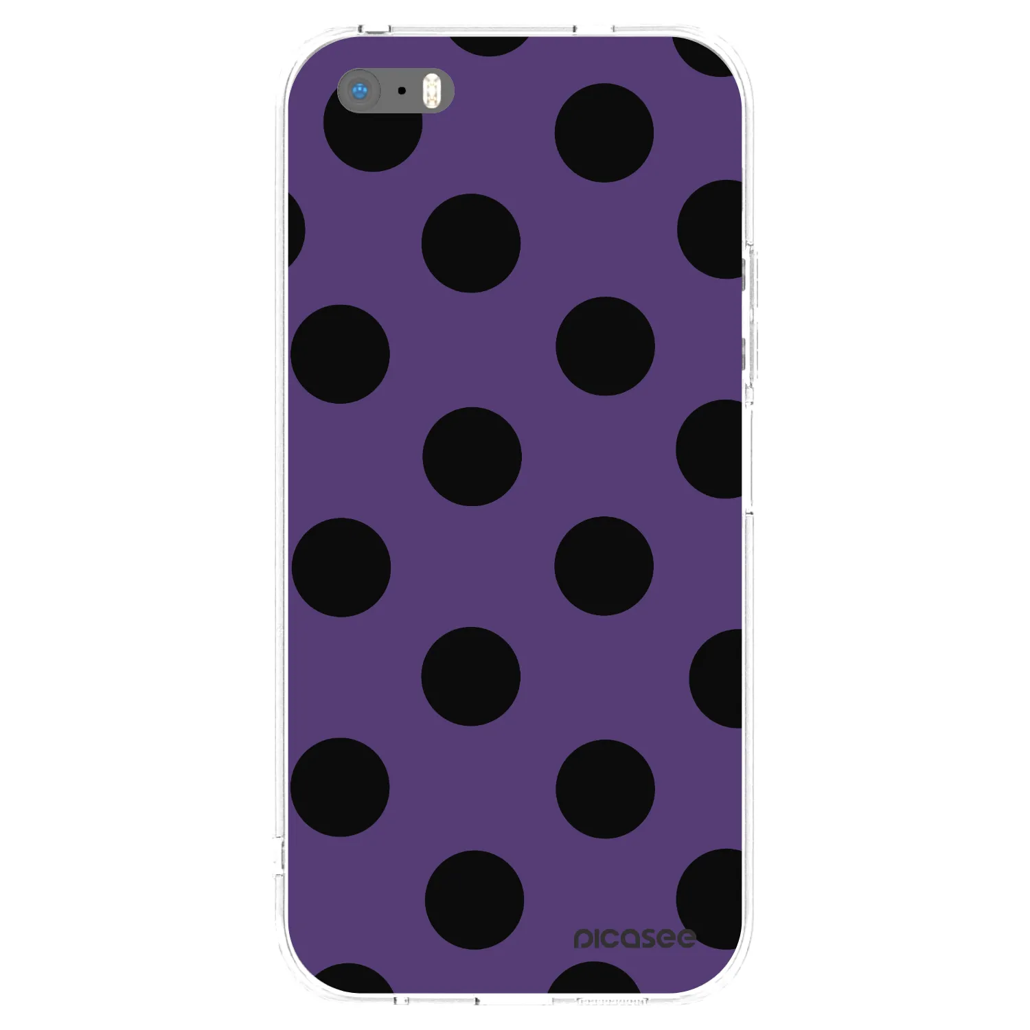Picasee silikónový prehľadný obal pre Apple iPhone 5/5S/SE - Big flickers 2
