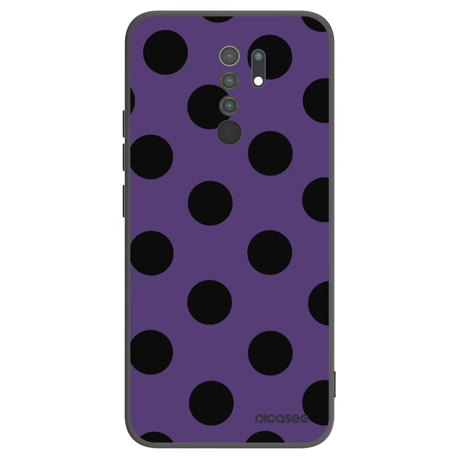 Picasee silikónový čierny obal pre Xiaomi Redmi 9 - Big flickers 2