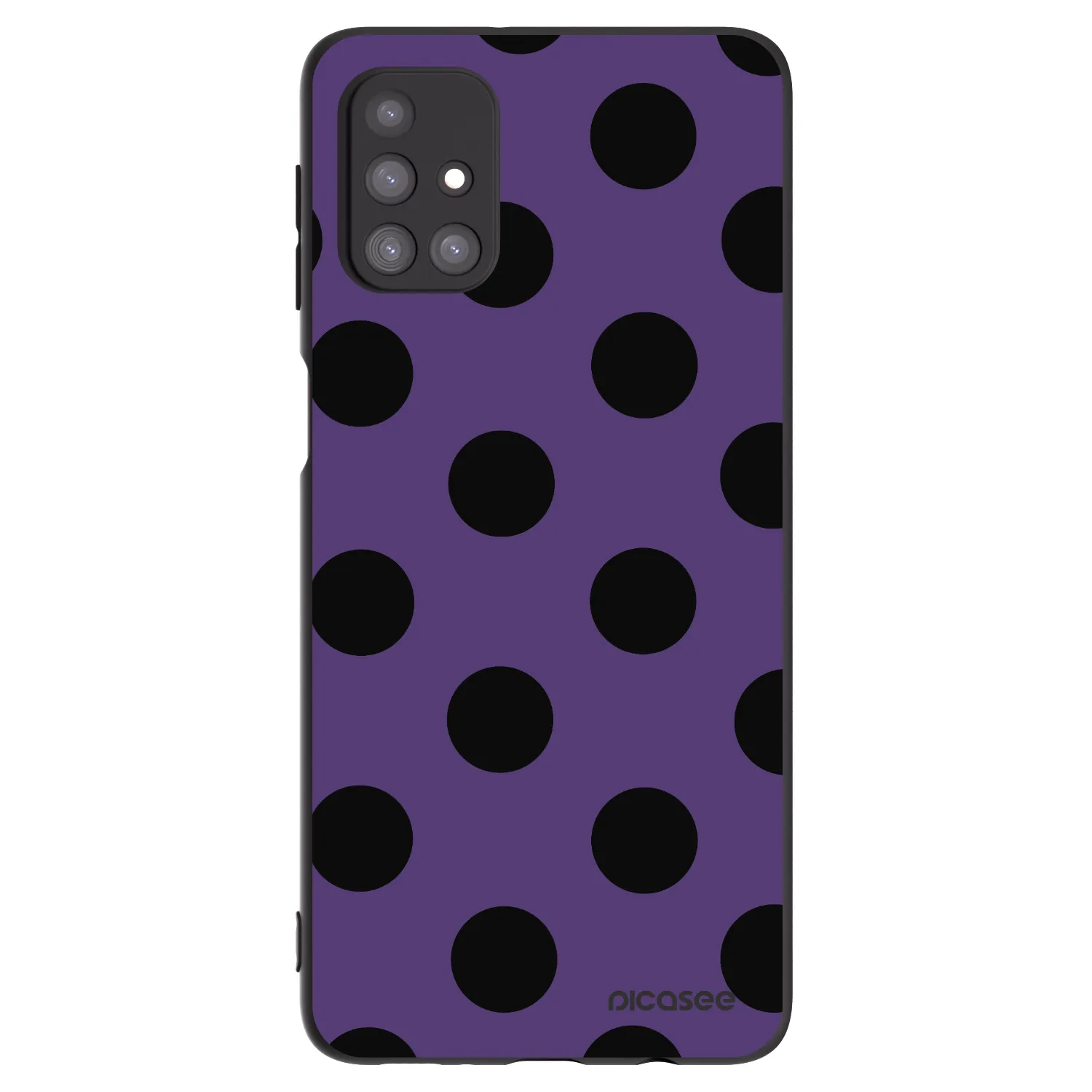 Picasee silikónový čierny obal pre Samsung Galaxy M31s - Big flickers 2