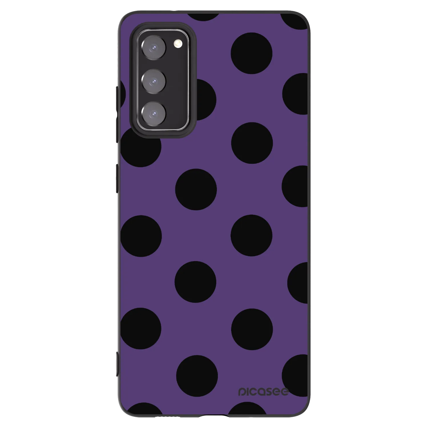 Picasee silikónový čierny obal pre Samsung Galaxy S20 FE - Big flickers 2