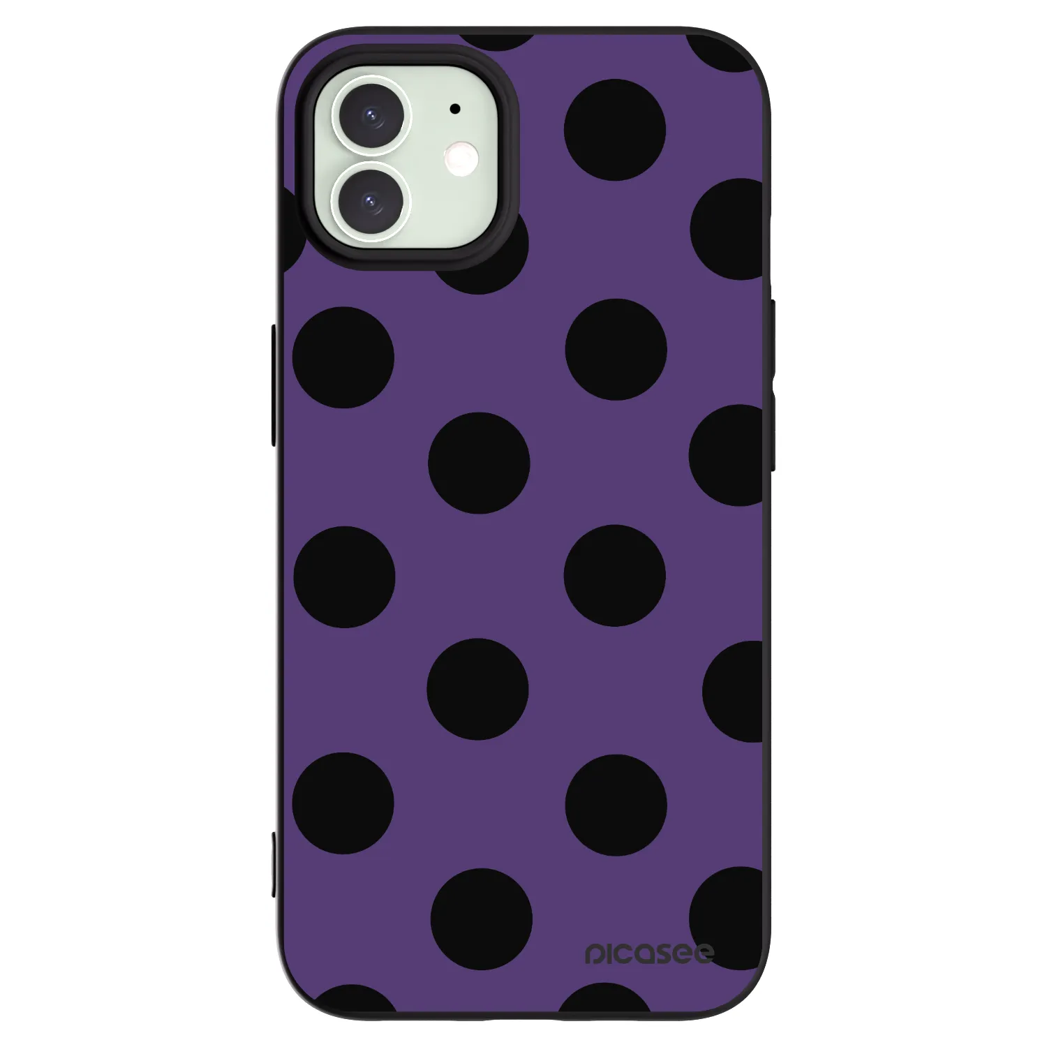 Picasee silikónový čierny obal pre Apple iPhone 12 Pro - Big flickers 2